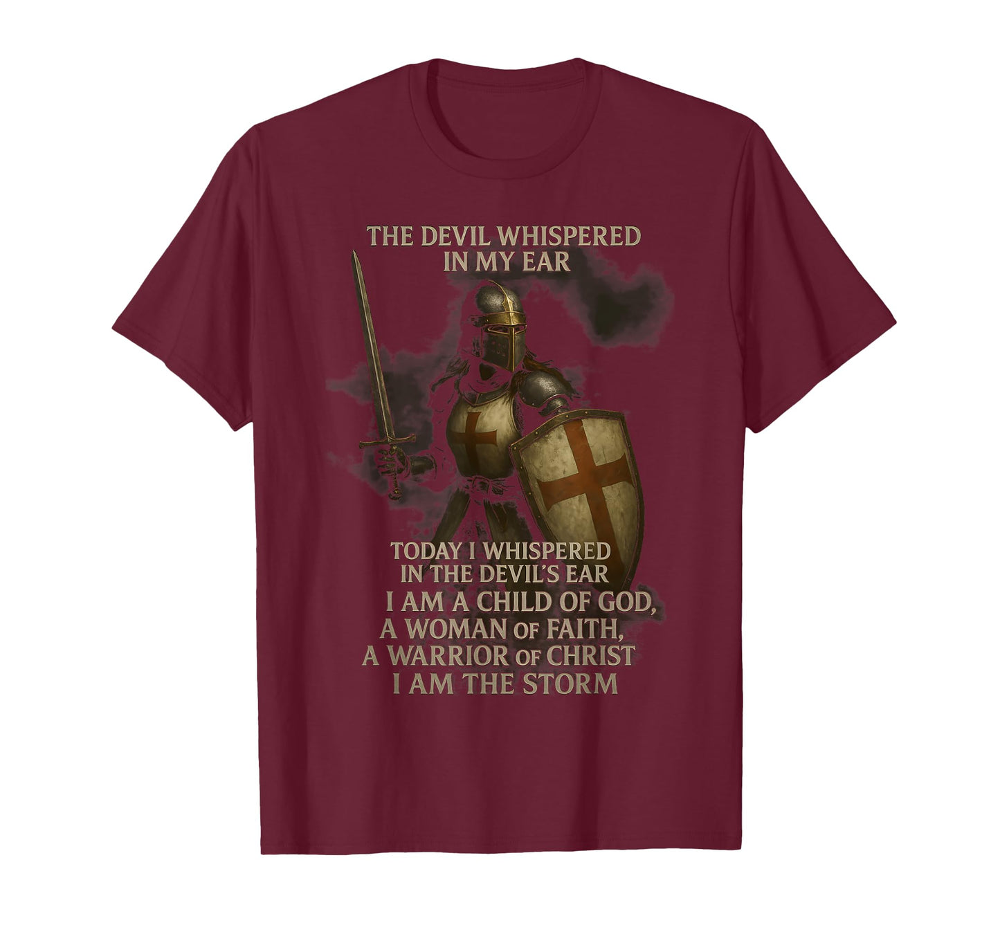 Knight Templar I Am A Child Of God A Warrior Of Christ T-Shirt