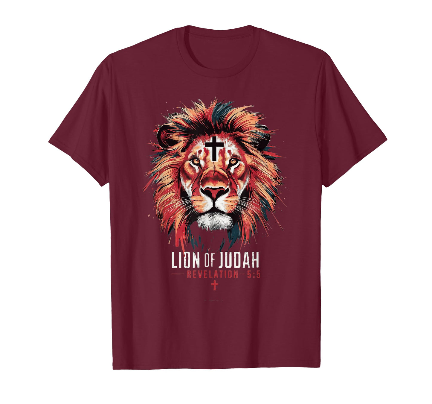 Lion of Judah Christian Cross T-Shirt