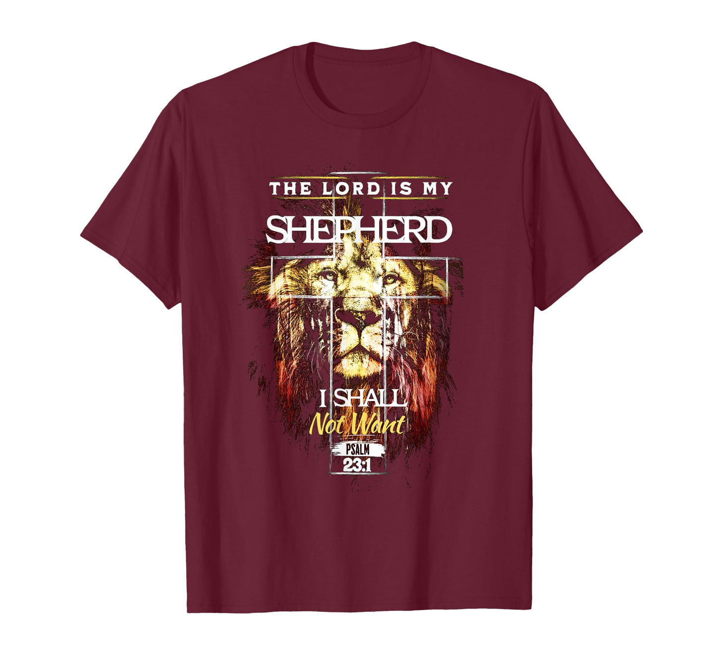 The Lord is My Shepherd Psalm 23 Christian Verse T-Shirt
