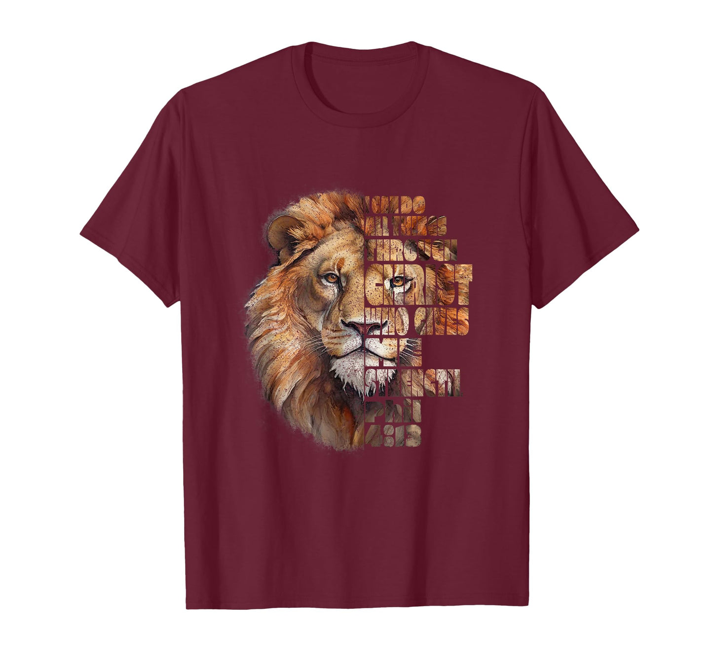 Philippians 4:13 Lion of Judah, T-Shirt