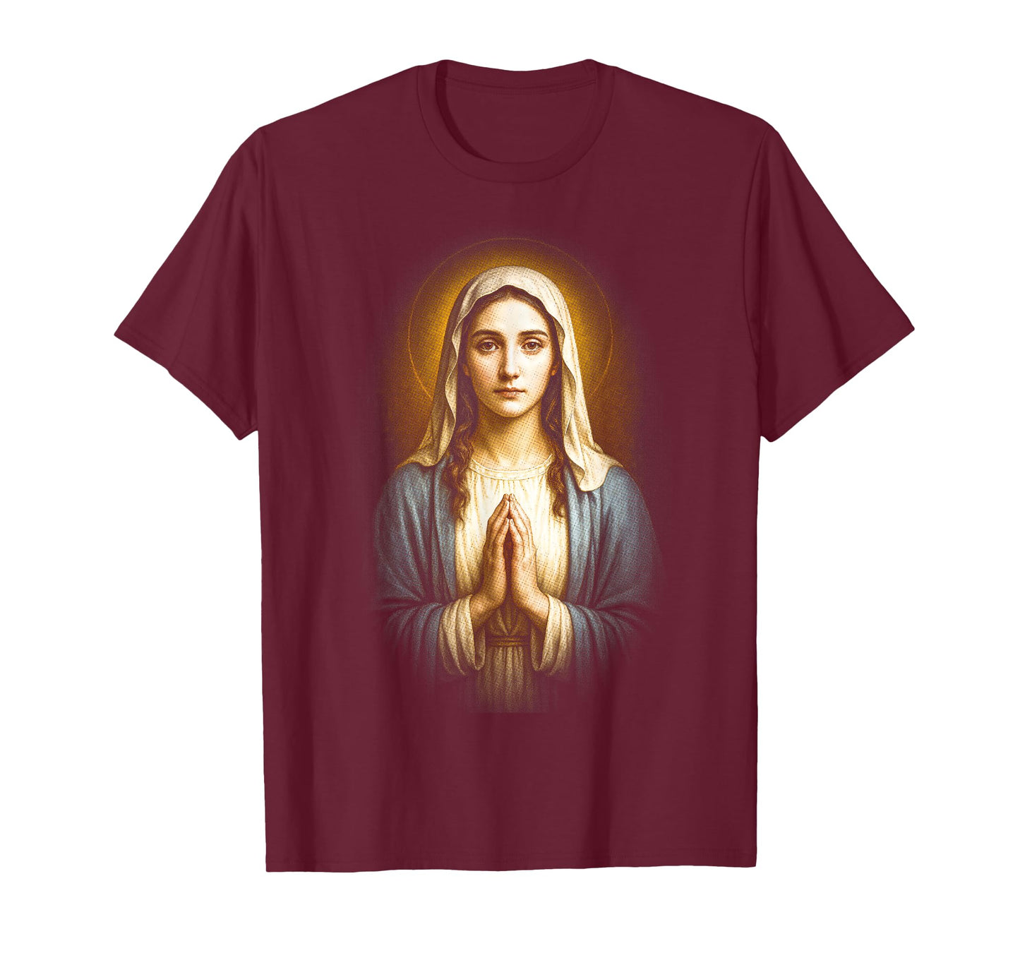 Blessed Virgin Mary Lady Catholic Christian Holy Bible T-Shirt