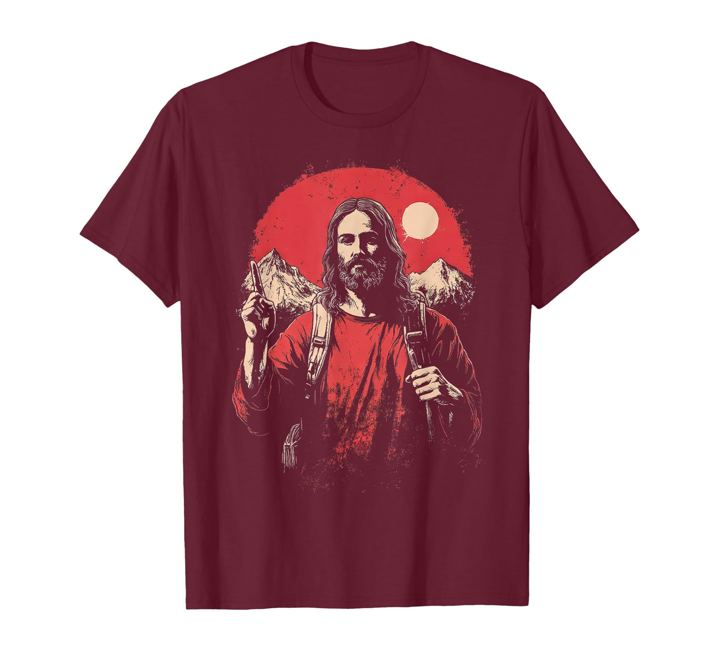 Jesus And Hiking, Faith in Jesus Christ Outdoor Lover T-Shirt