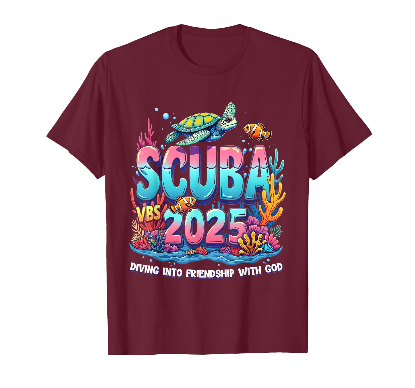 2025 Vacation Bible School Diving Into Friendship Scuba VBS T-Shirt