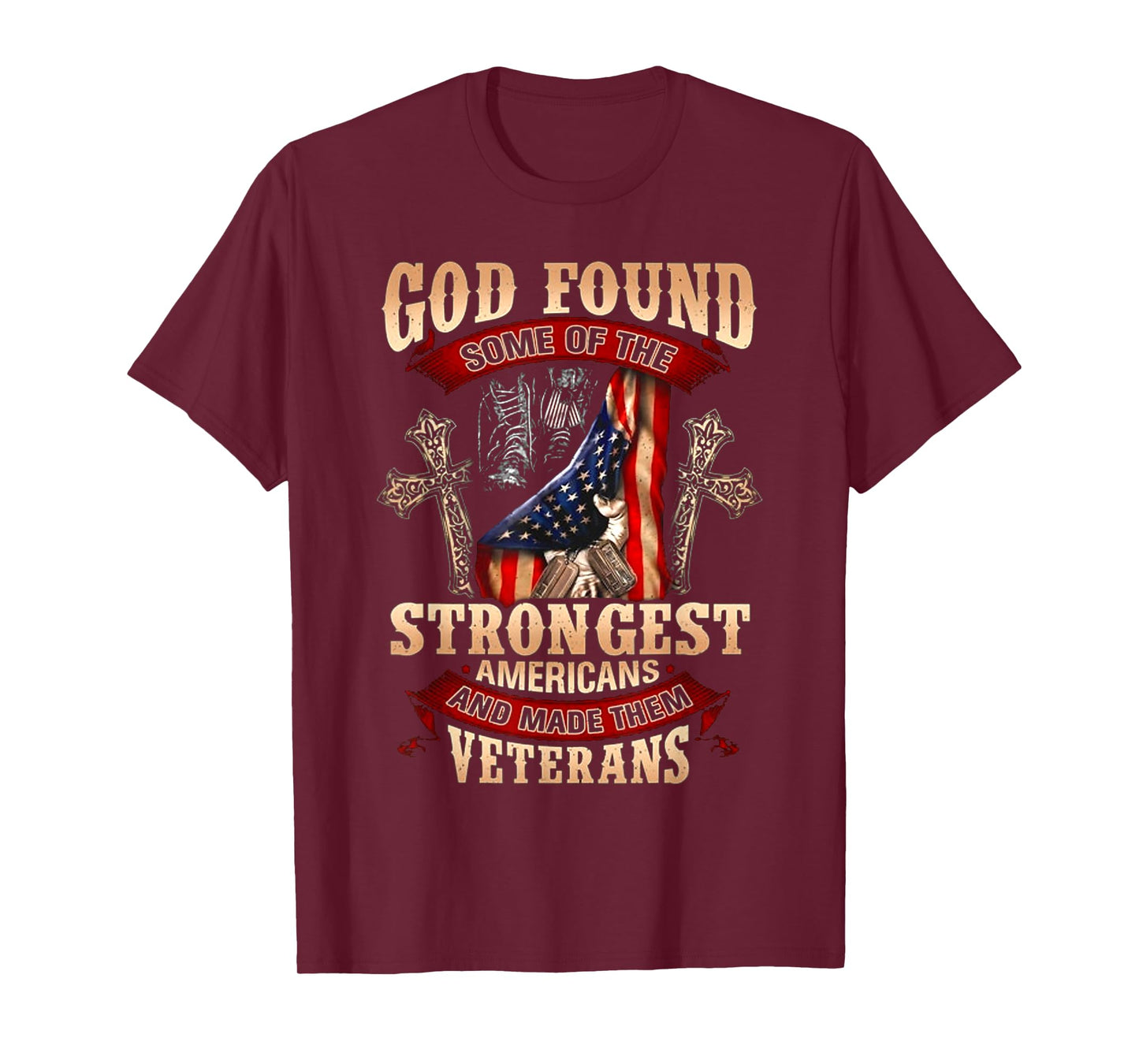 God Found Some Of The Strongest Americans T-Shirt