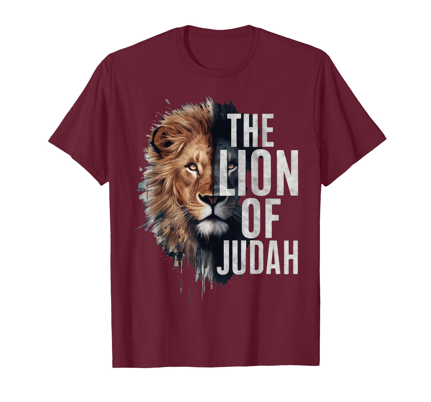 King Jesus Lion of Judah Christian Cross Faith T-Shirt