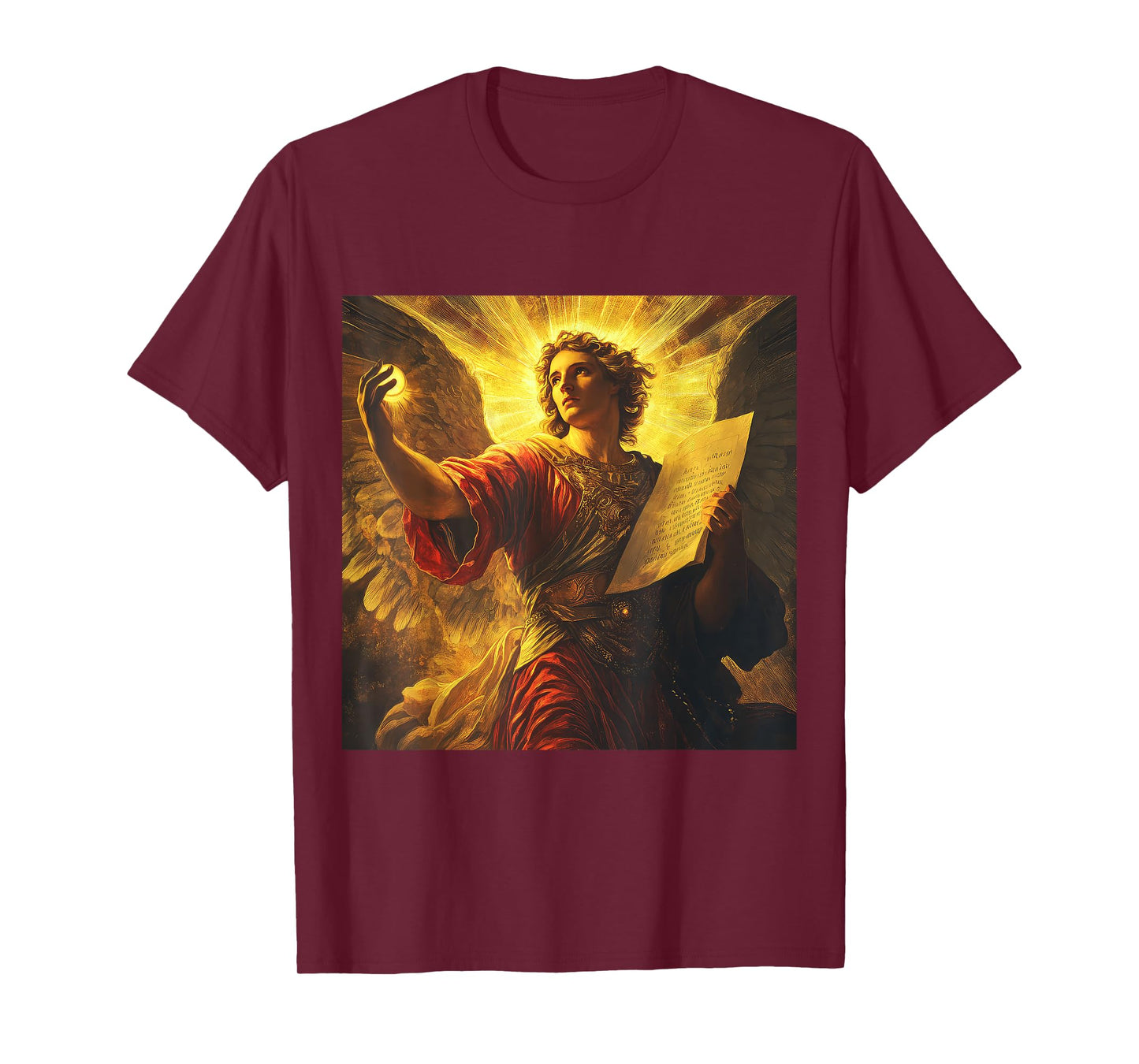 Archangel Uriel Vintage Catholic Religious Angel T-Shirt