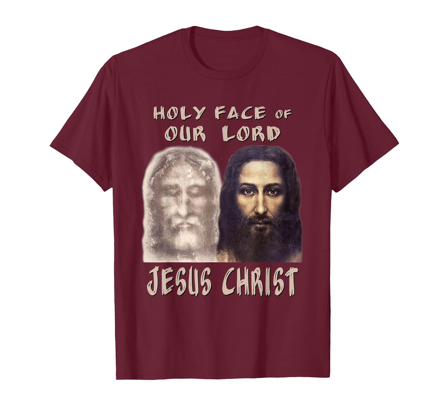 Holy Face Our Lord Jesus Christ Shroud Turin Reconstruction T-Shirt