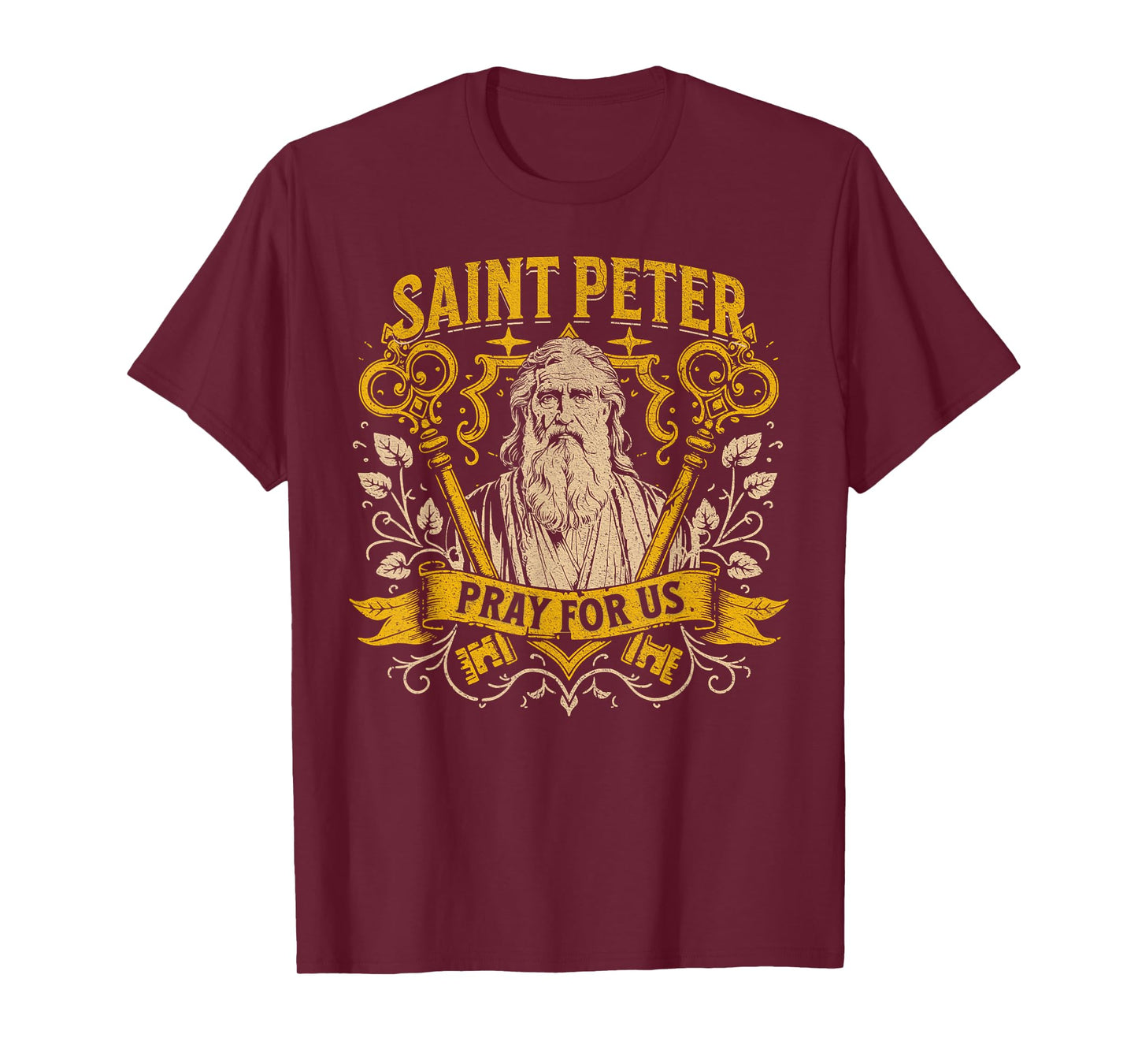 St Peter the Apostle Keys to the Kingdom Catholic Saint T-Shirt