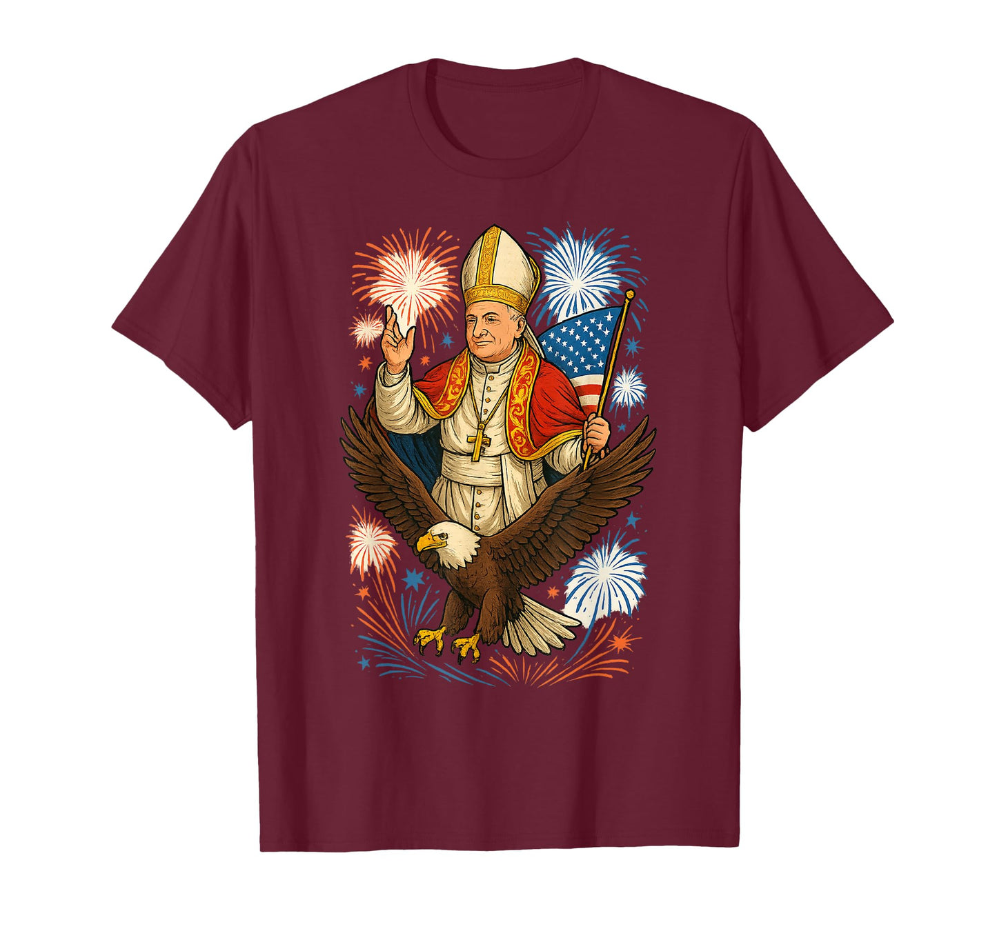 Pope Leo XIV American Made Papacy Funny American Pope Design T-Shirt