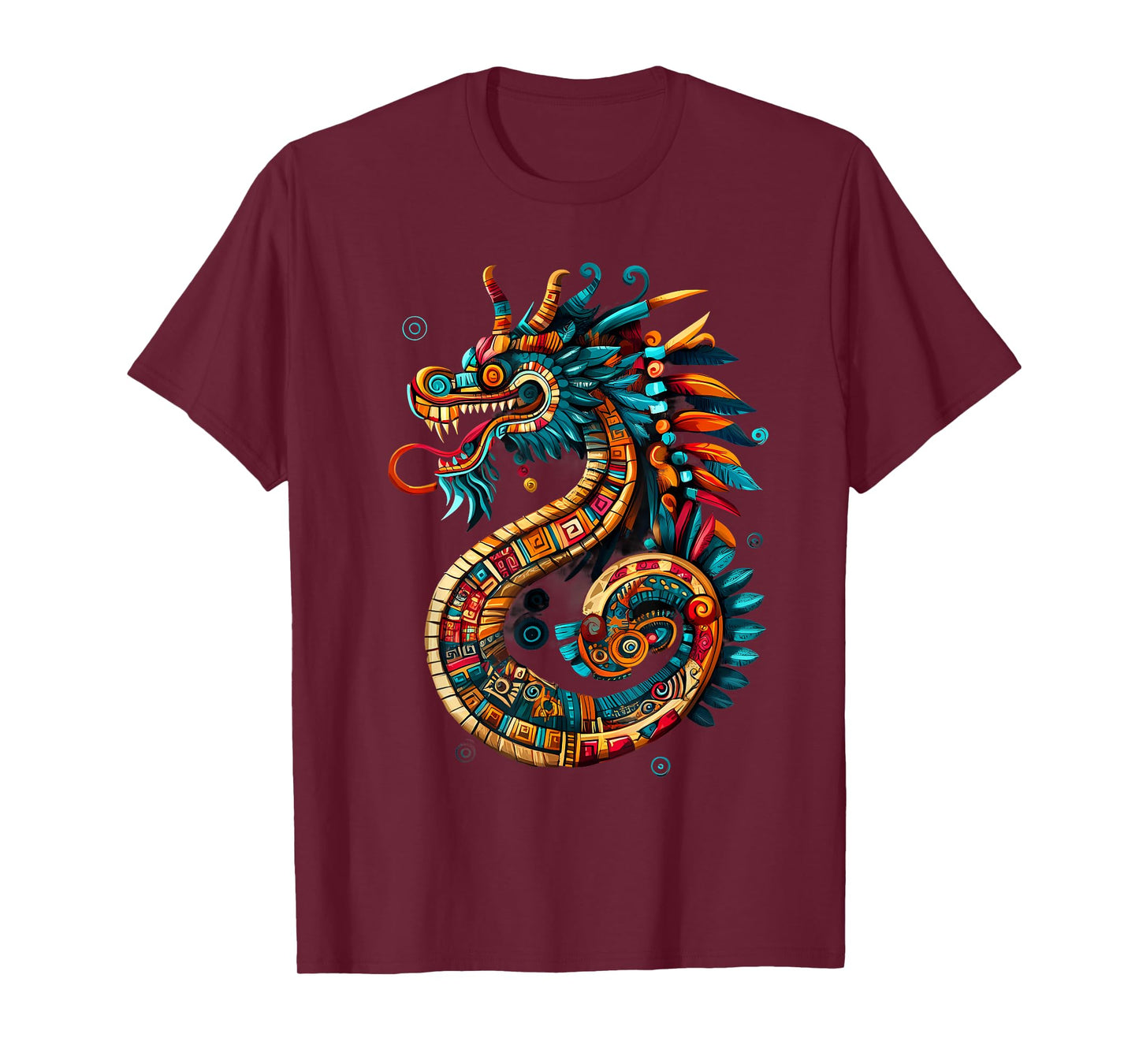 Feathered Serpent Quetzalcoatl Mexican Mythology Aztec God T-Shirt