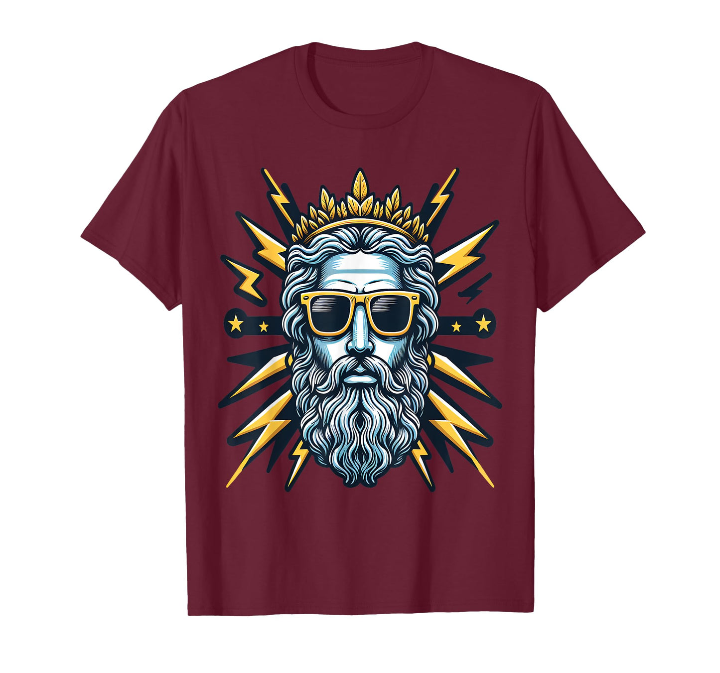 Cool Thunder God Zeus Sunglass Gangsta T-Shirt