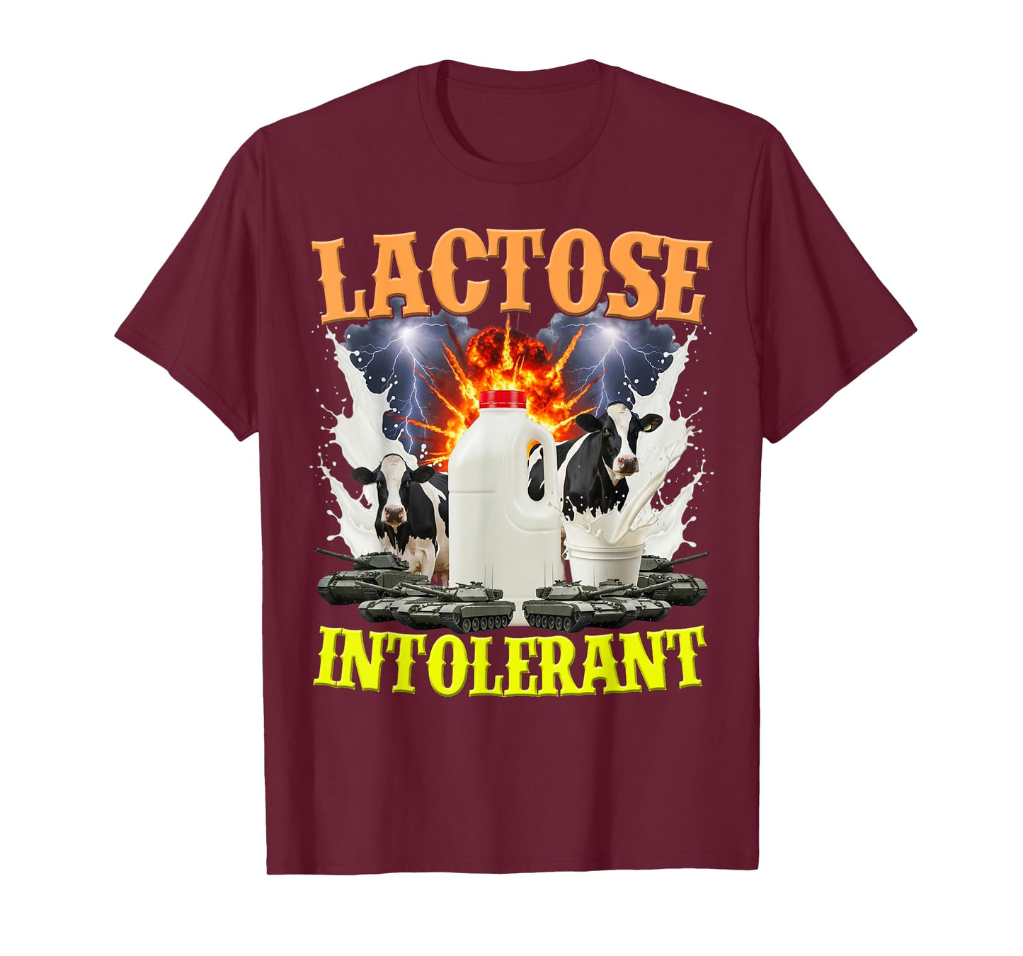 Lactose Intolerant Shirt, Funny Sarcasm Oddly Specific Meme T-Shirt