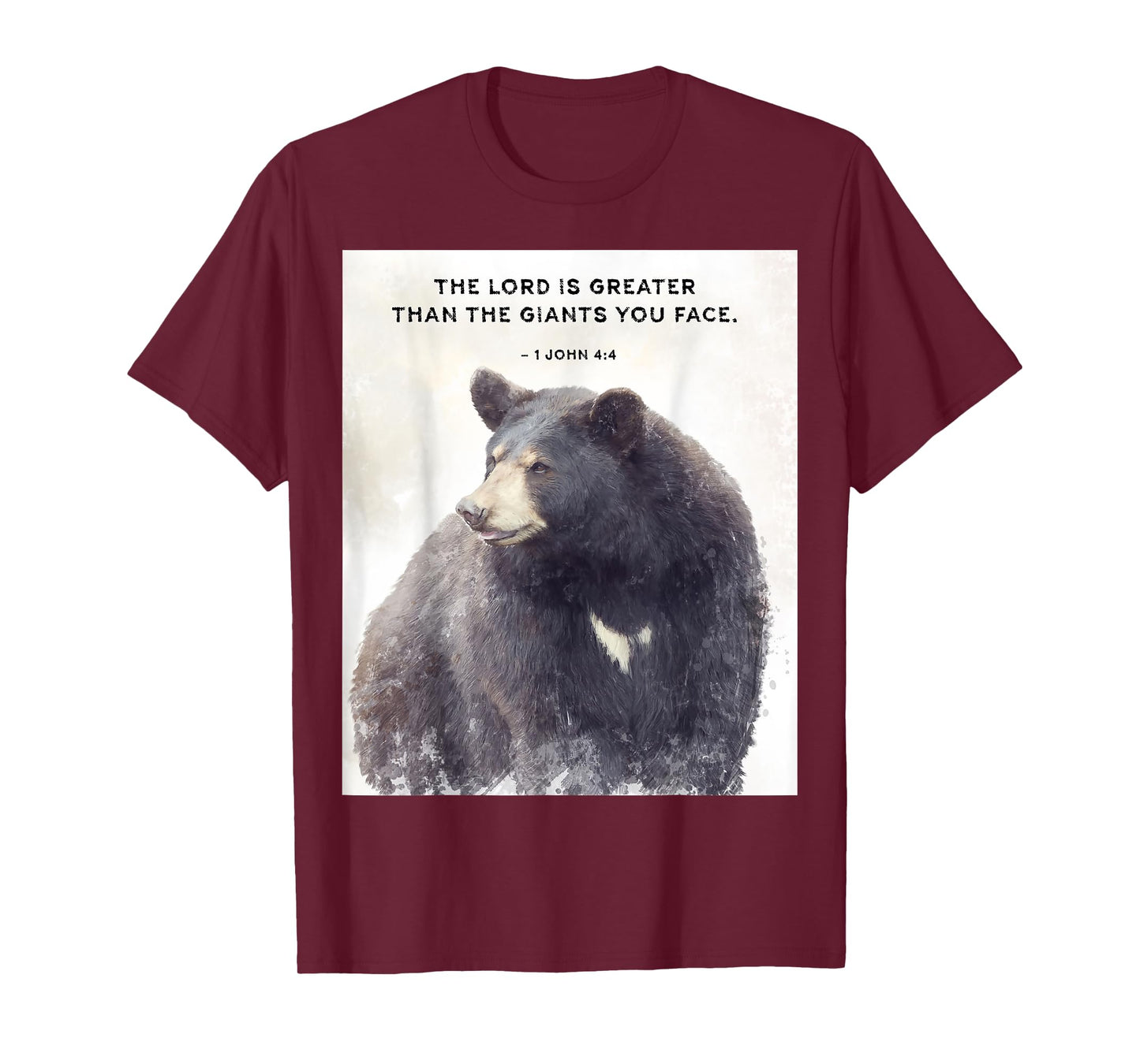 1 John 4 Christian Quote - The Lord is Greater T-Shirt