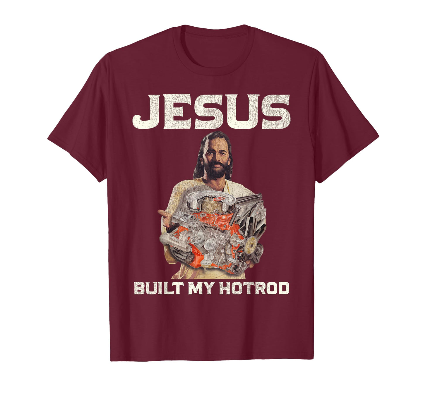 Vintage Jesus Built My Hotrod Jesus Christian T-Shirt