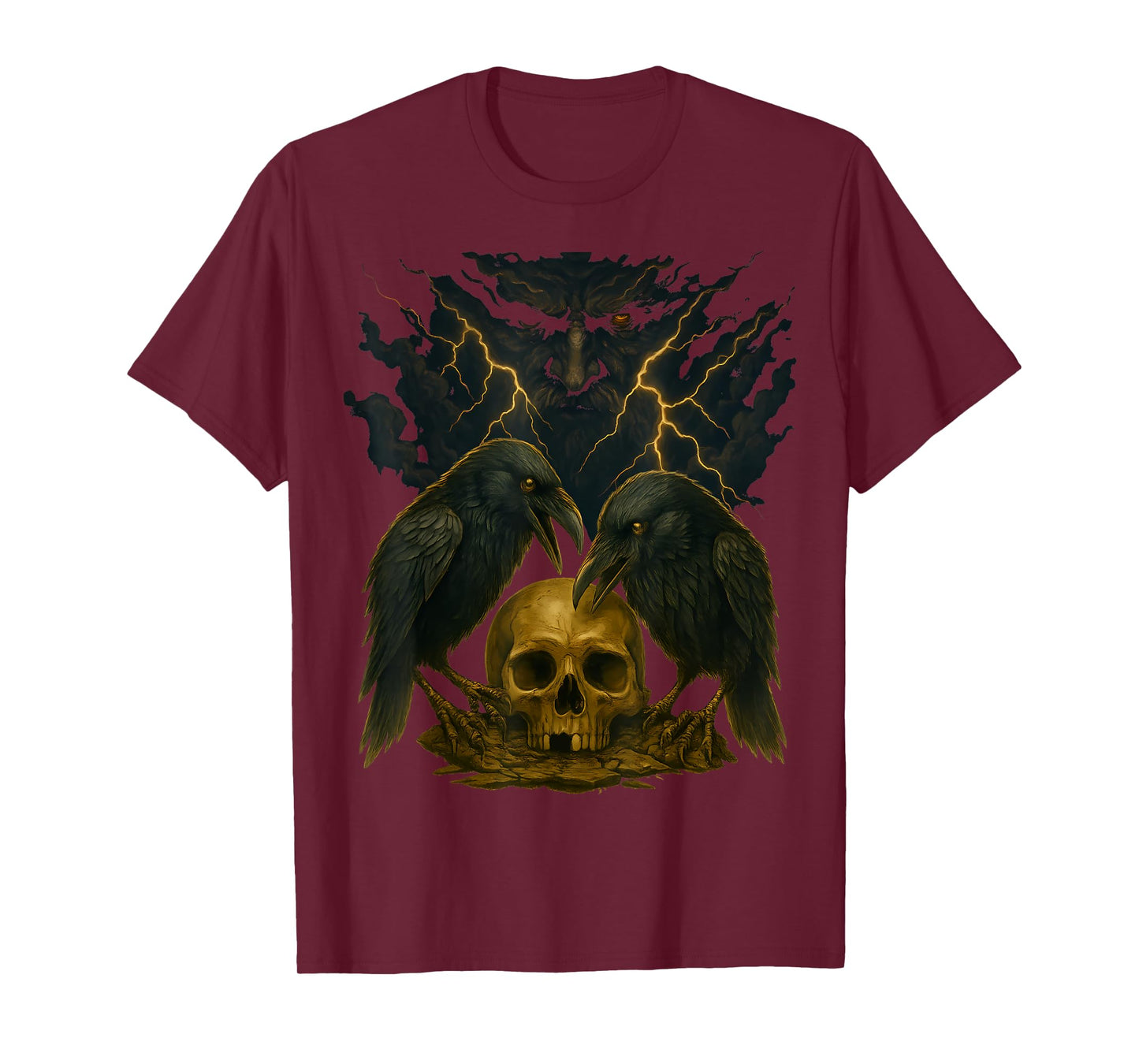 Odin Huginn and Muninn Norse Mythology Valhalla Odin Viking T-Shirt