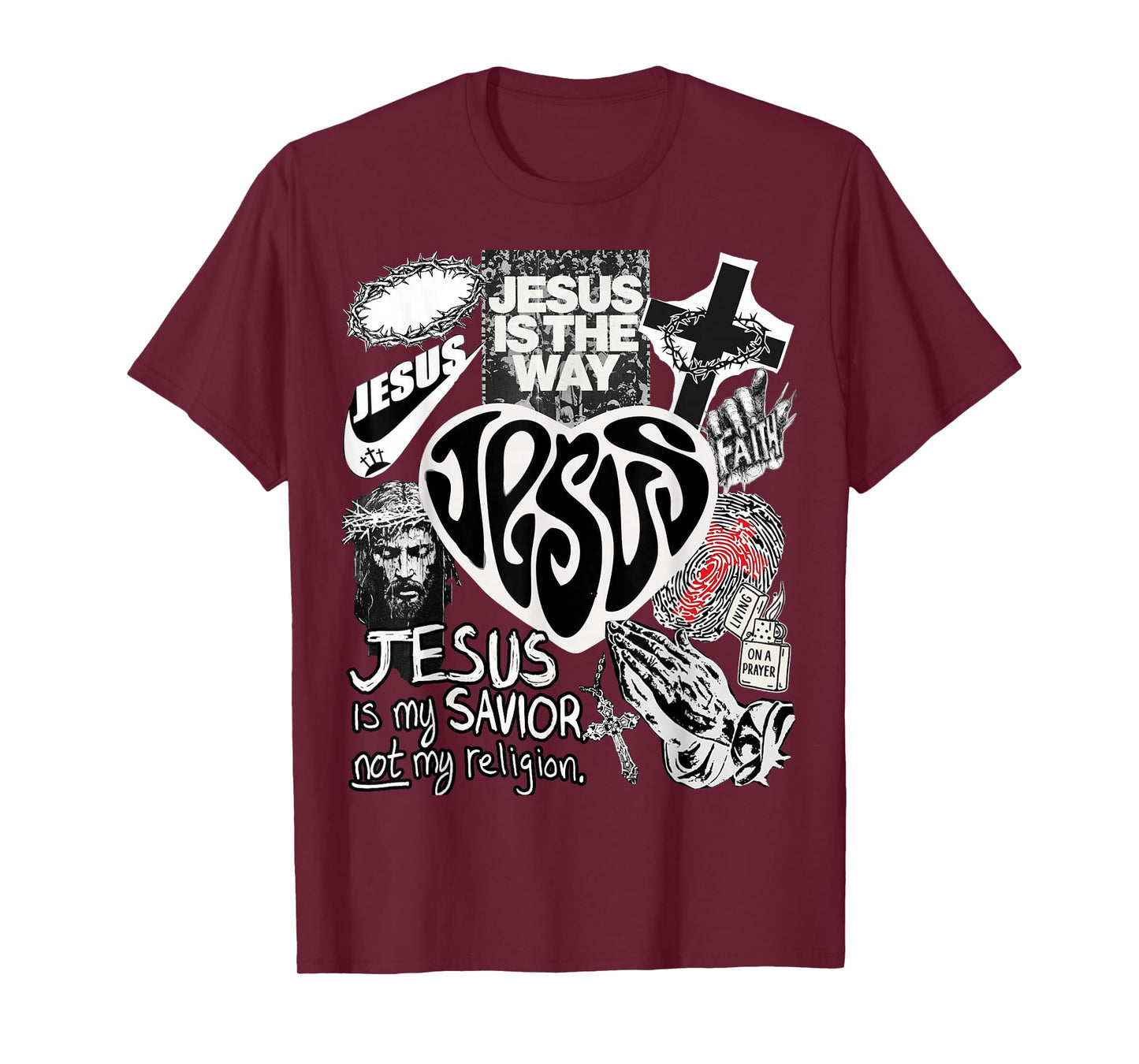 Jesus is The Way Christian Bible Verse God Faith Womens Mens T-Shirt
