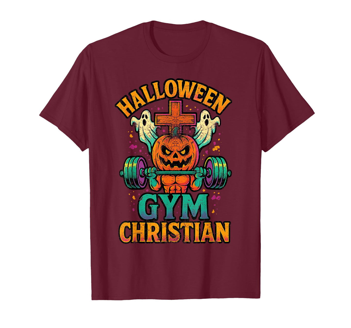 Fear God Not Man Retro Vintage Christian Fitness Lover Gym T-Shirt