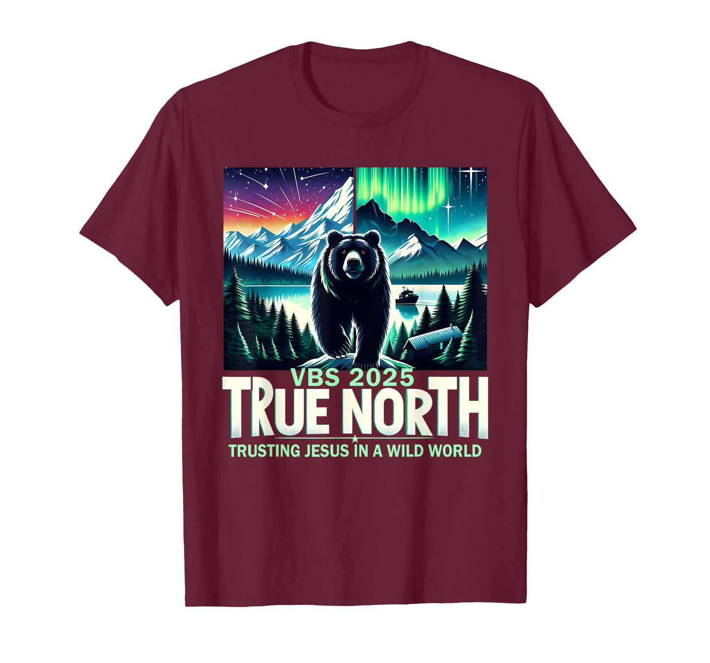 True North VBS 2025 Christian Trusting Jesus Wilderness T-Shirt