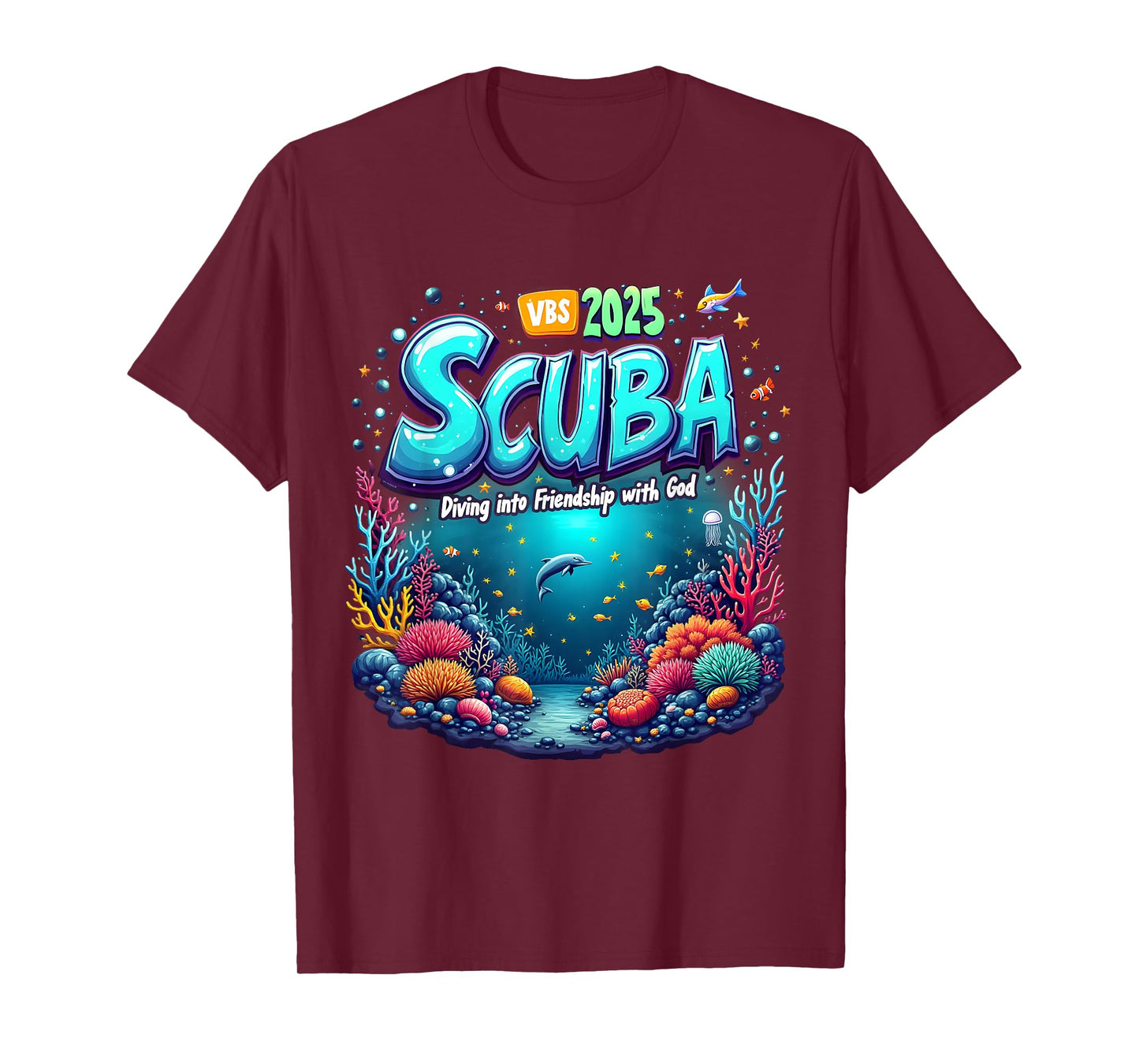 VBS 2025 Scuba Diving Into Friendship with God Christian T-Shirt