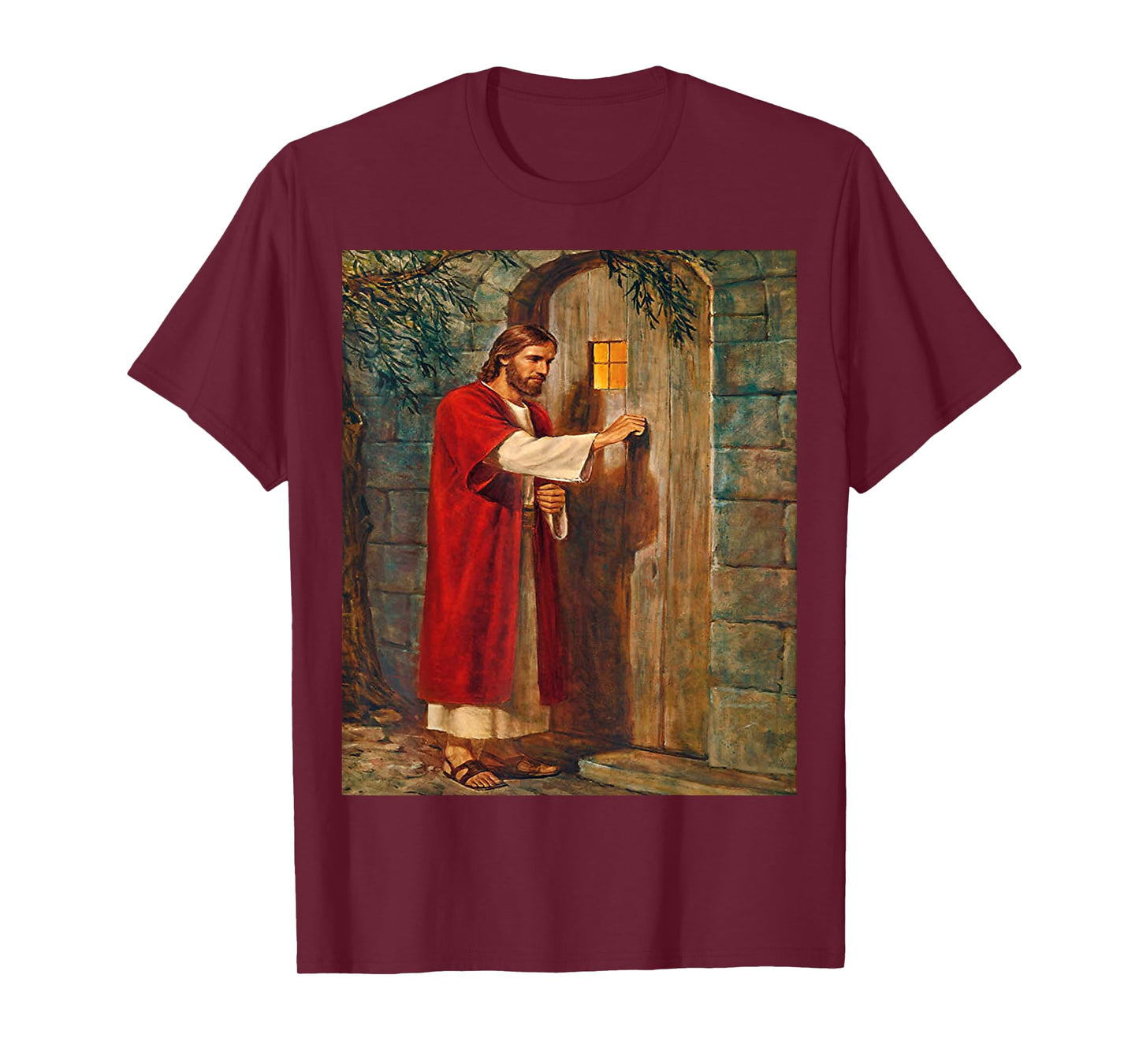 Jesus Christ Knocks On The Door Christian Bible Verses T-Shirt
