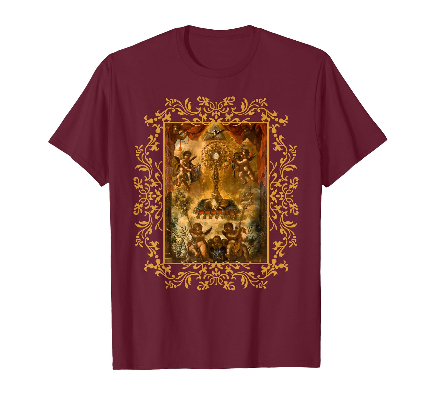 Eucharistic Adoration Pray Monstrance Traditional Latin Mass T-Shirt