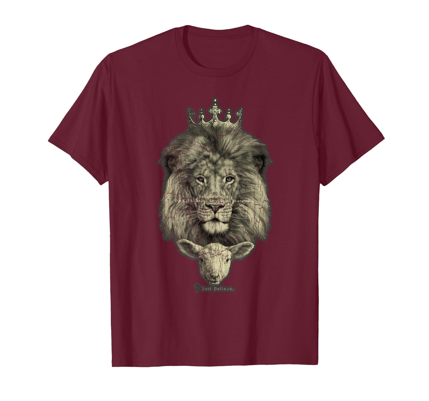 Vintage Retro The Lion And The Lamb Christian Sportswear-The T-Shirt