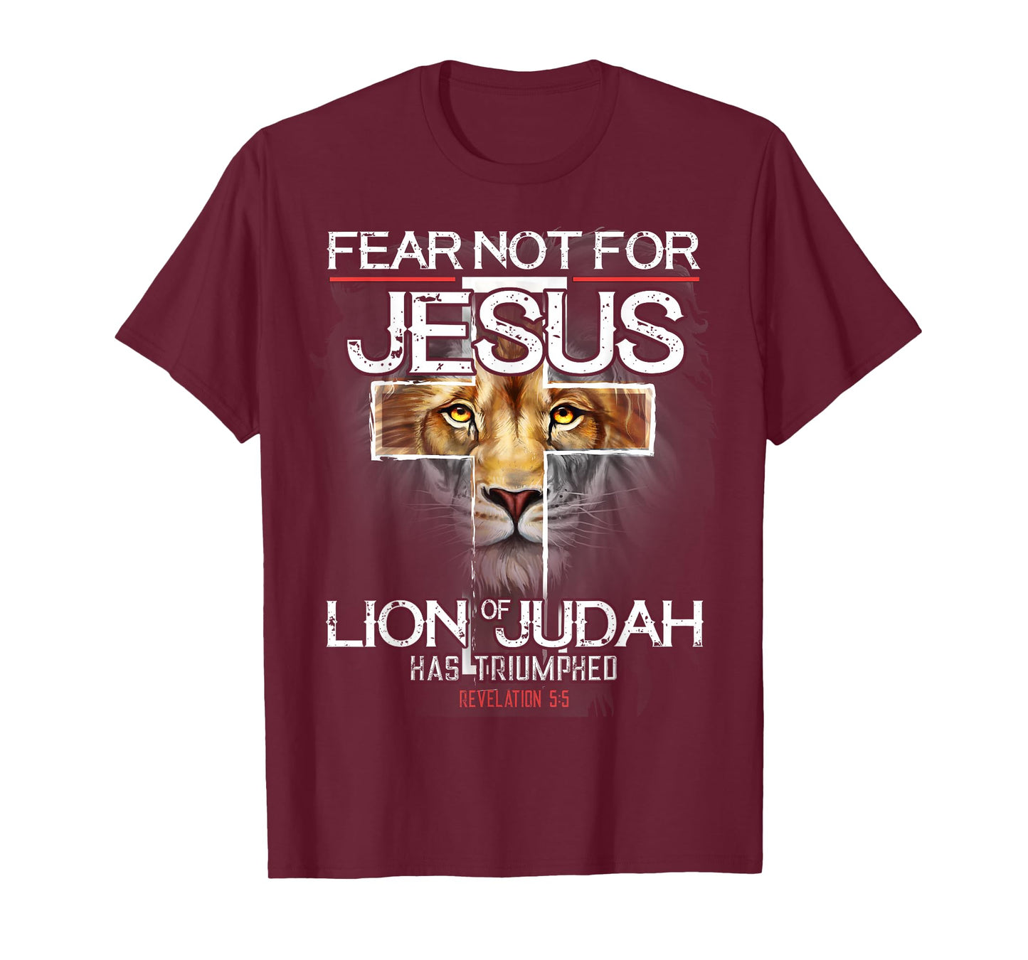 for Jesus Christ Judah Lion Christians Bible Religious T-Shirt