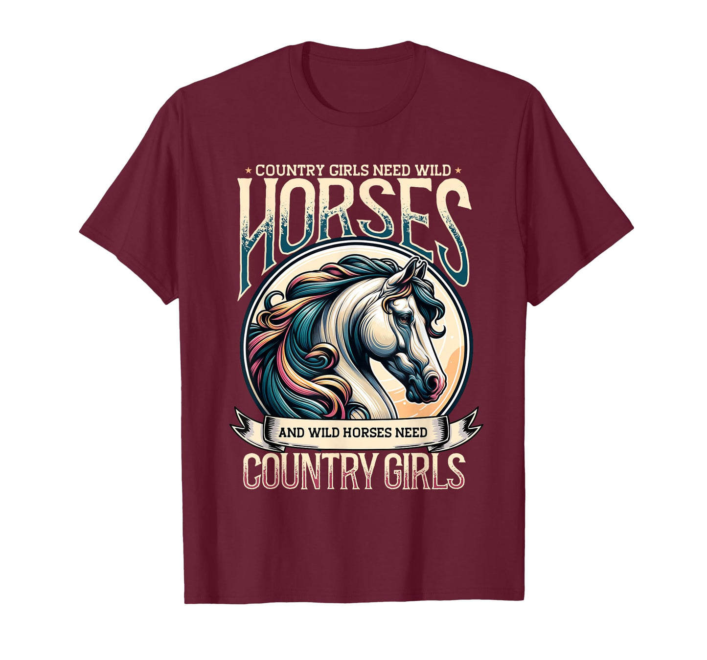 Equestrian Horseback Riding & Country Girls, Horse Lover T-Shirt