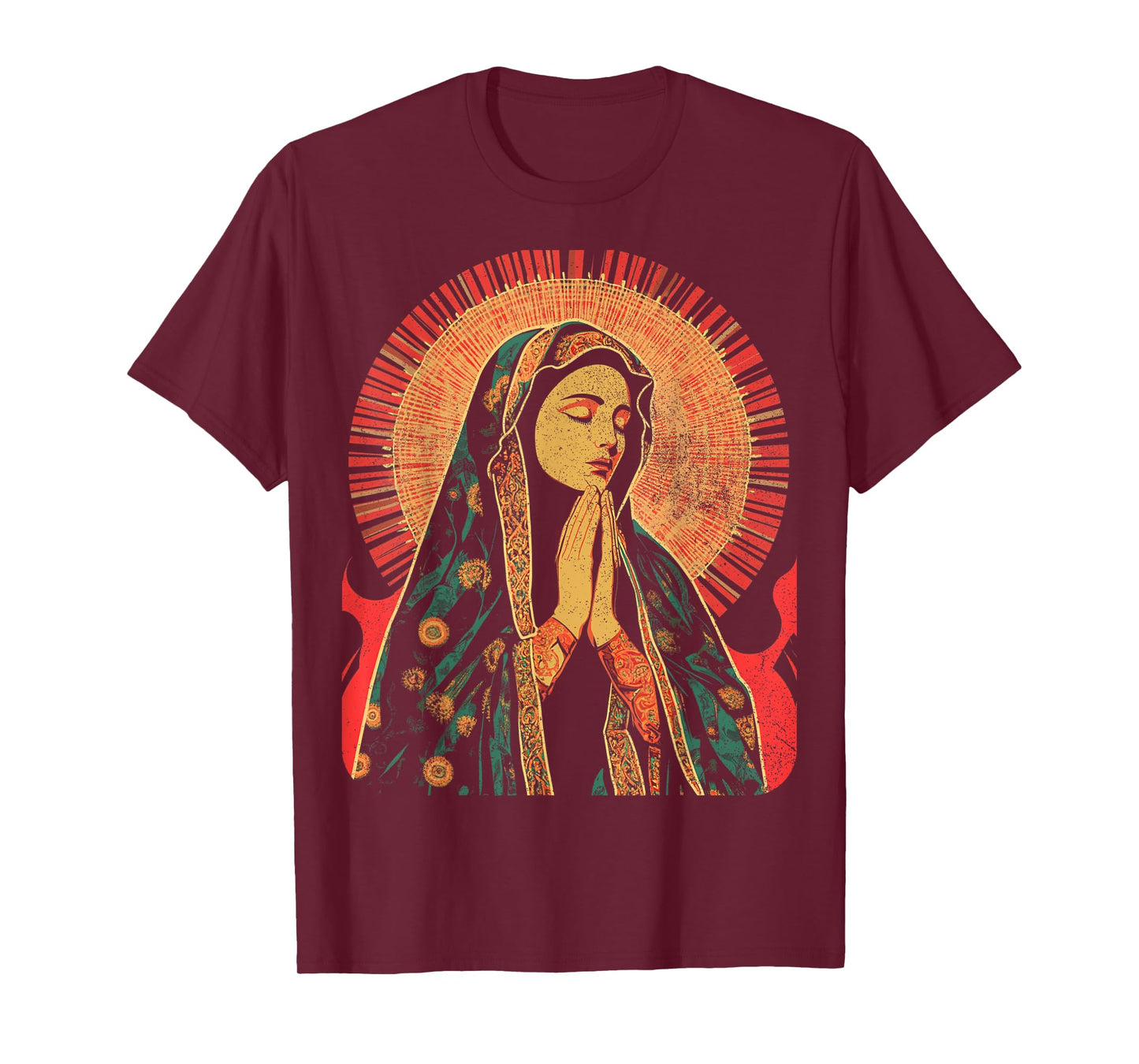 Christian The Virgin Mary Praying T-Shirt