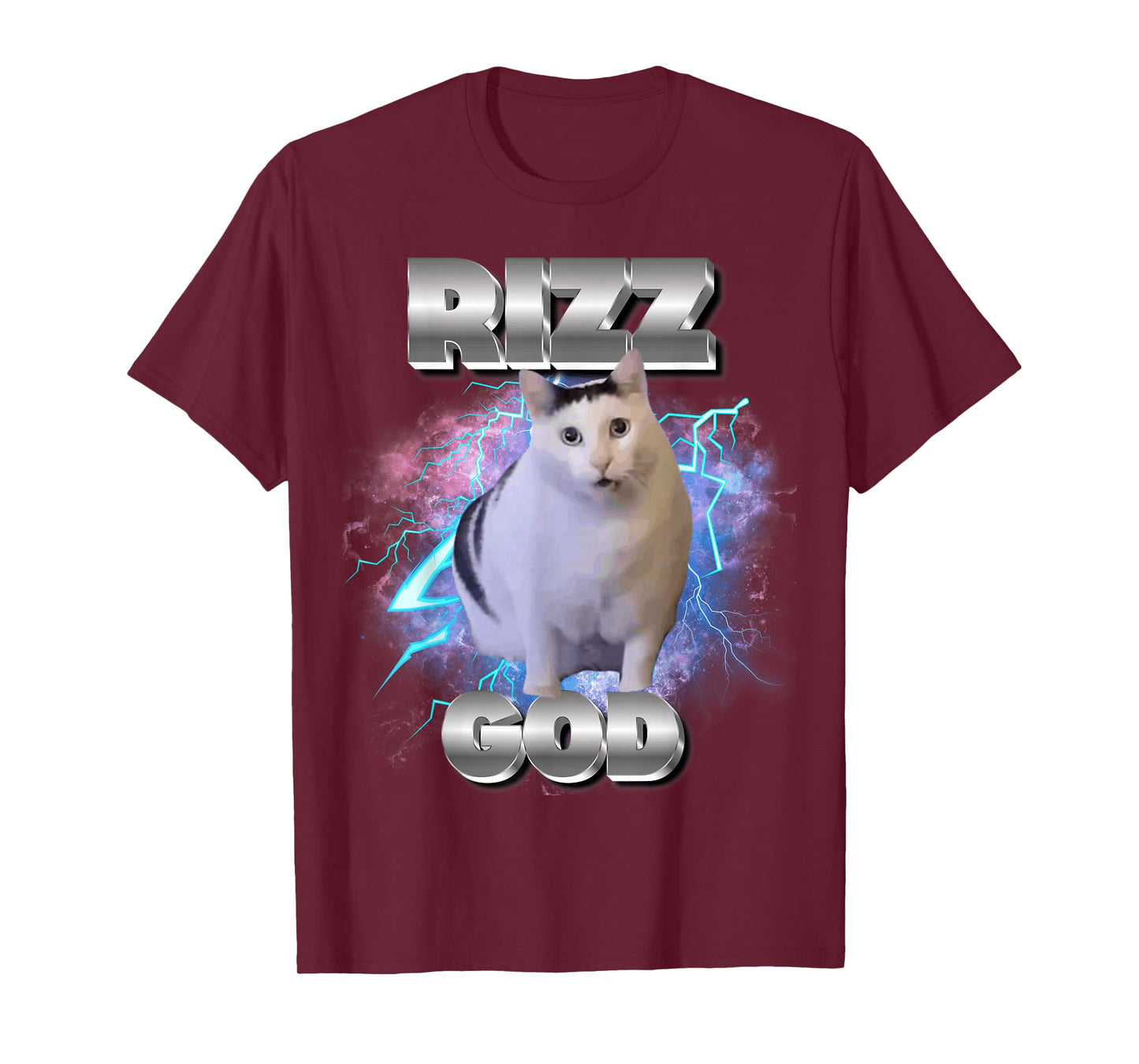 Rizz God Cat Meme Funny Memes Internet Memes Gen-Z Memes Kid T-Shirt