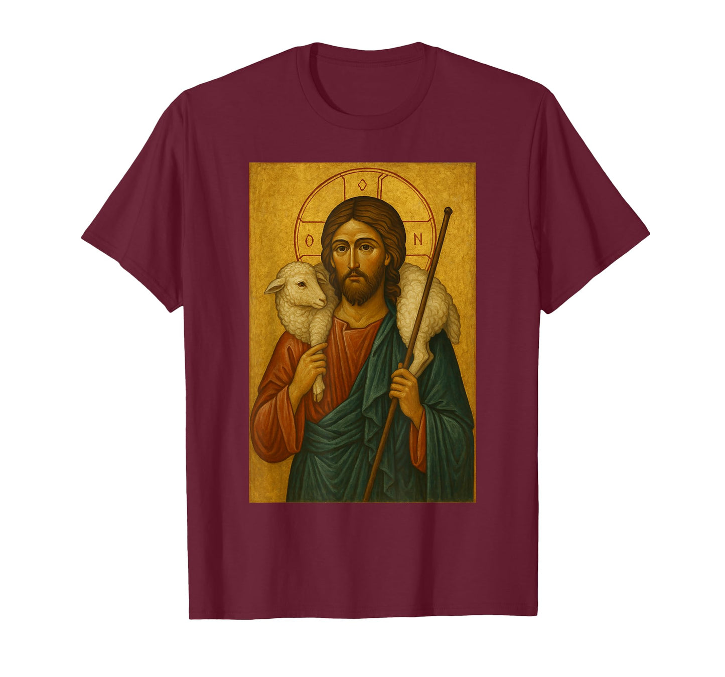 Orthodox Icon of Jesus Christ The Good Shepherd T-Shirt