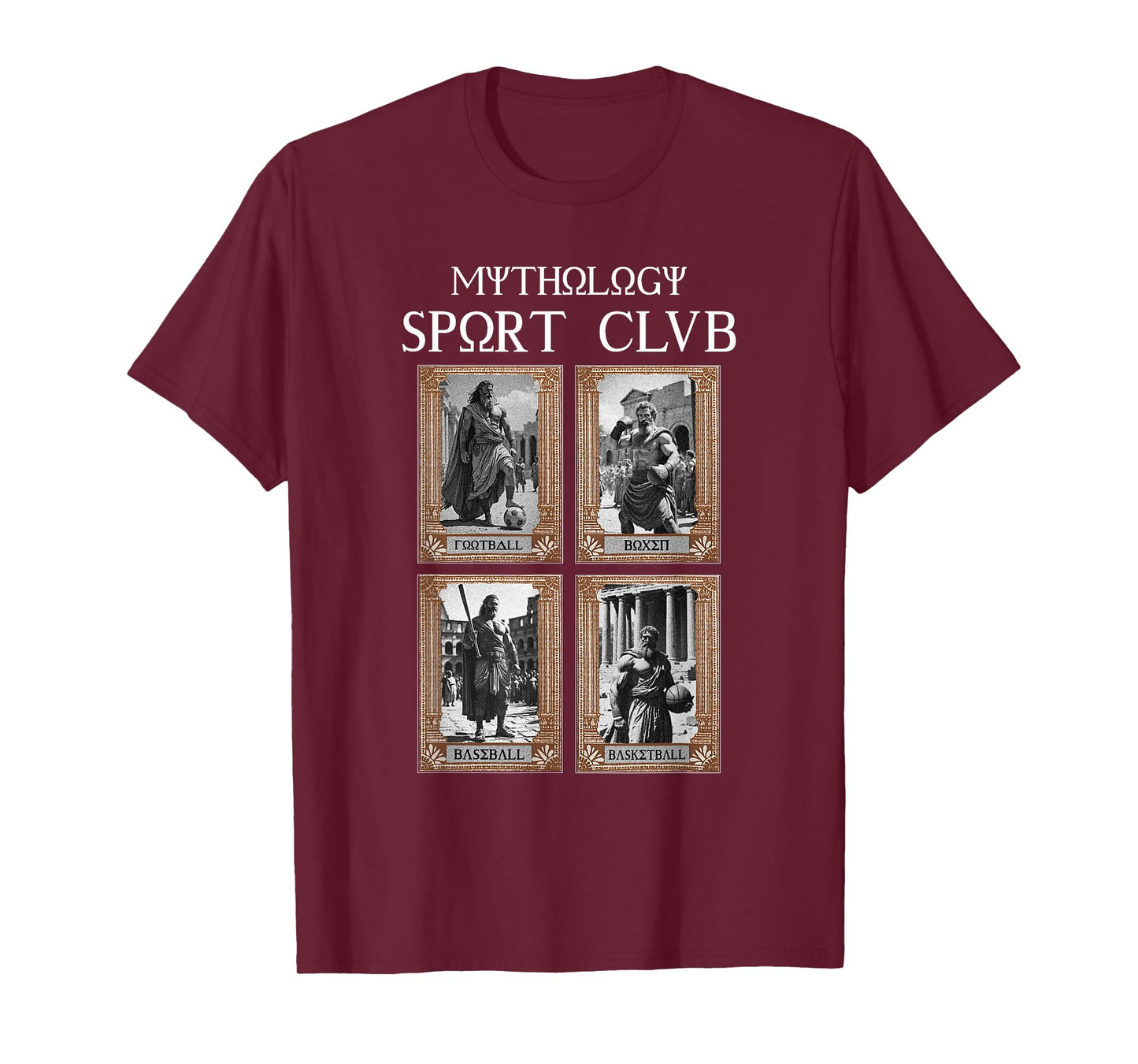 Greek Mythology Ancient Gods Sport Club Vintage T-Shirt