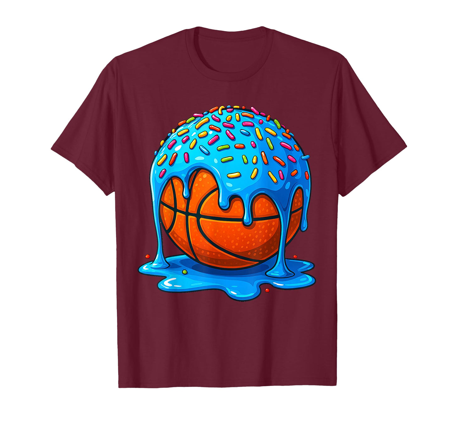 Basketball Shirts Kids Ice Cream Drip Basketball Youth Girls T-Shirt