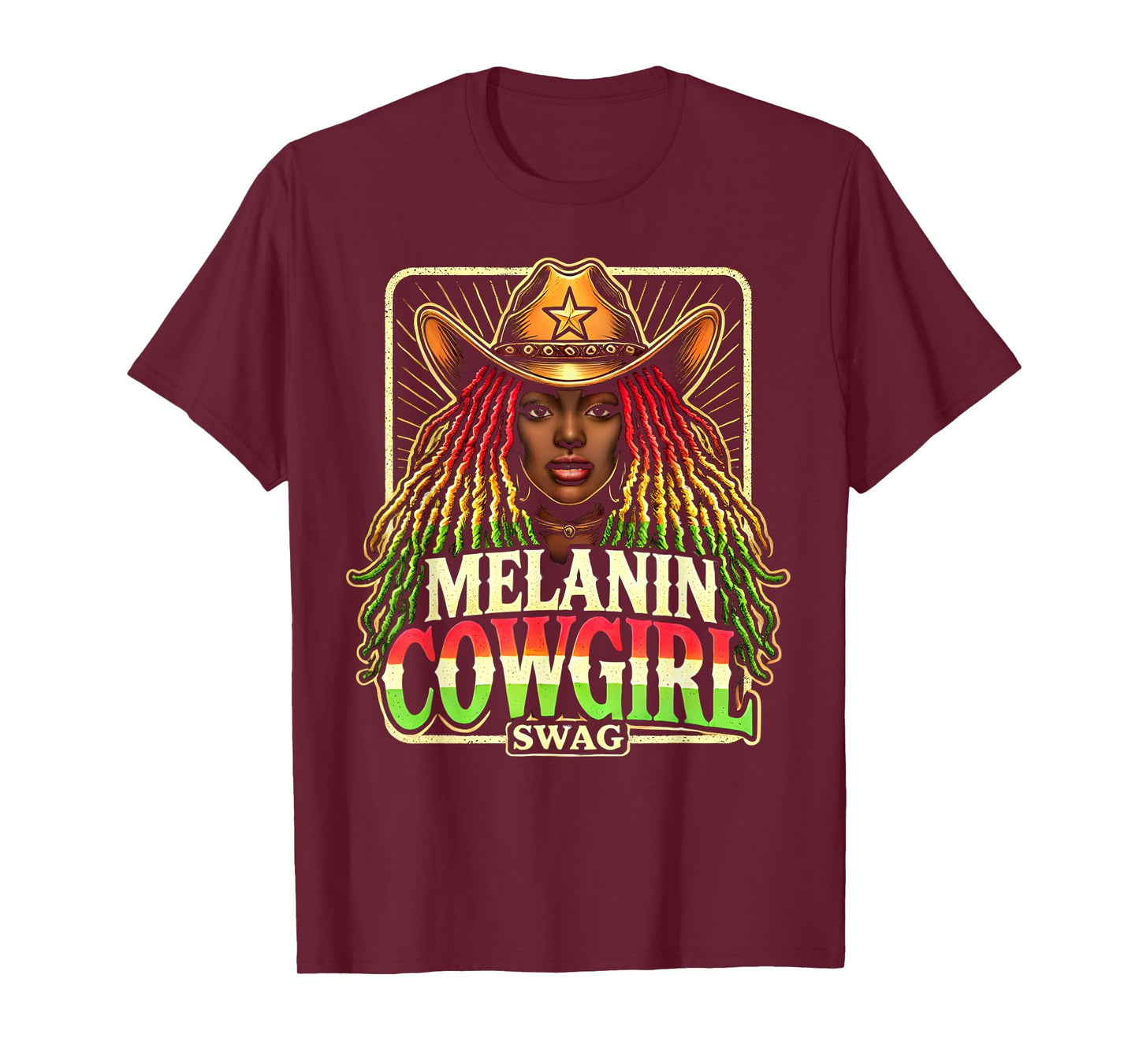 Melanin Cowgirls African American Cowgirl Swag T-Shirt