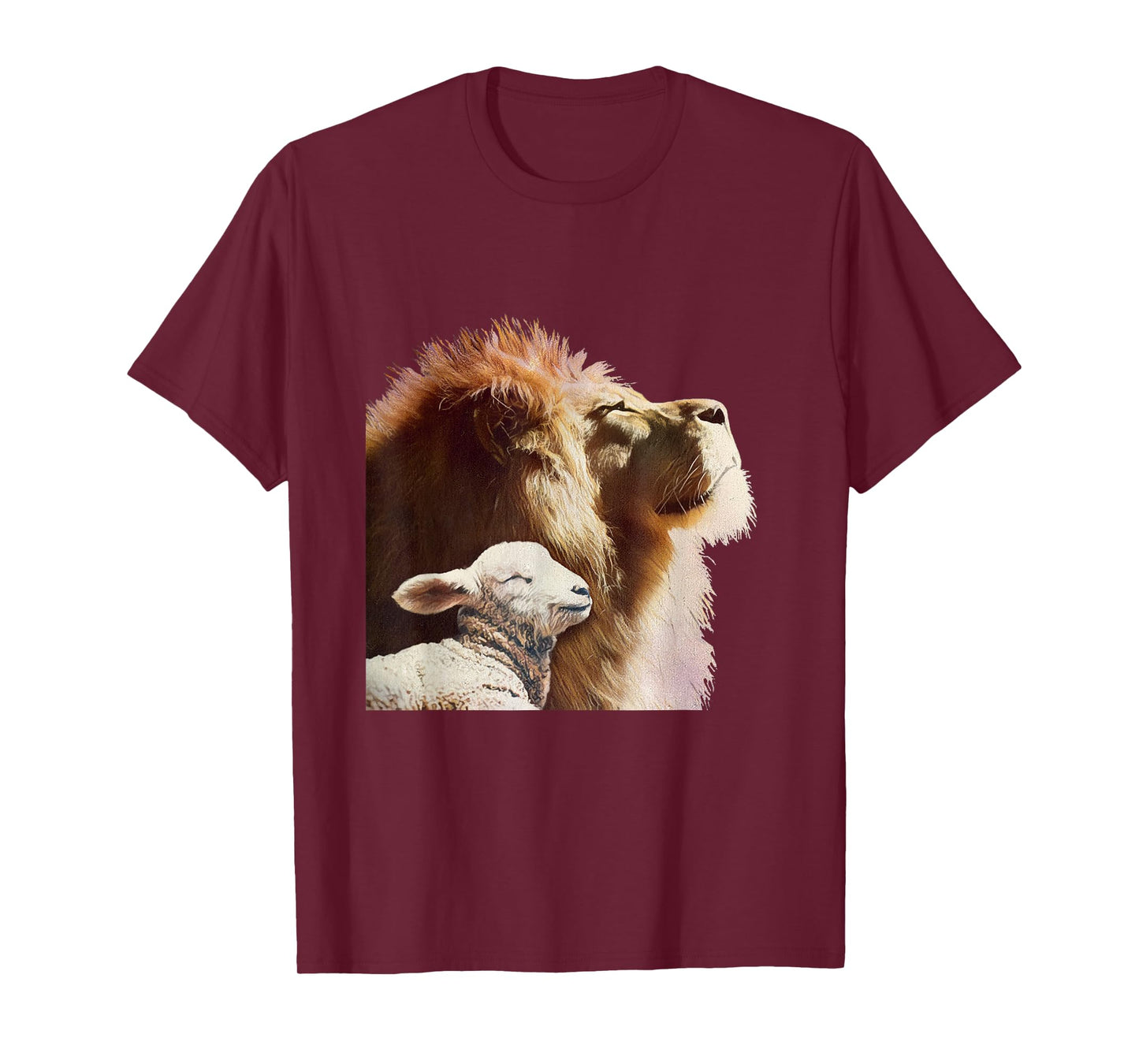 Bible Verse Religious Apparel The Lion and The Lamb T-Shirt
