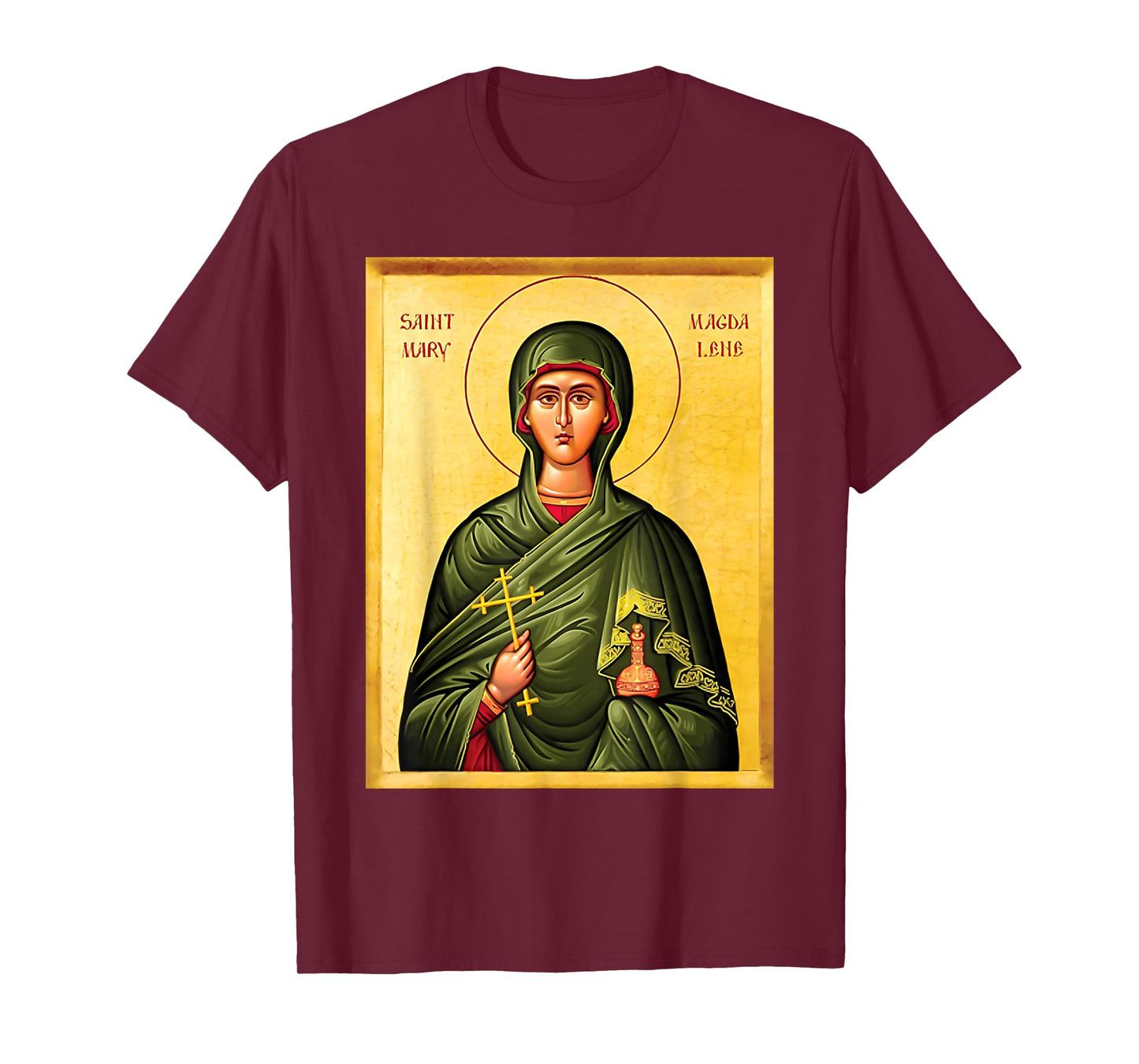 St. Mary Apostle Magdalene Eastern Orthodox Byzantine Art T-Shirt