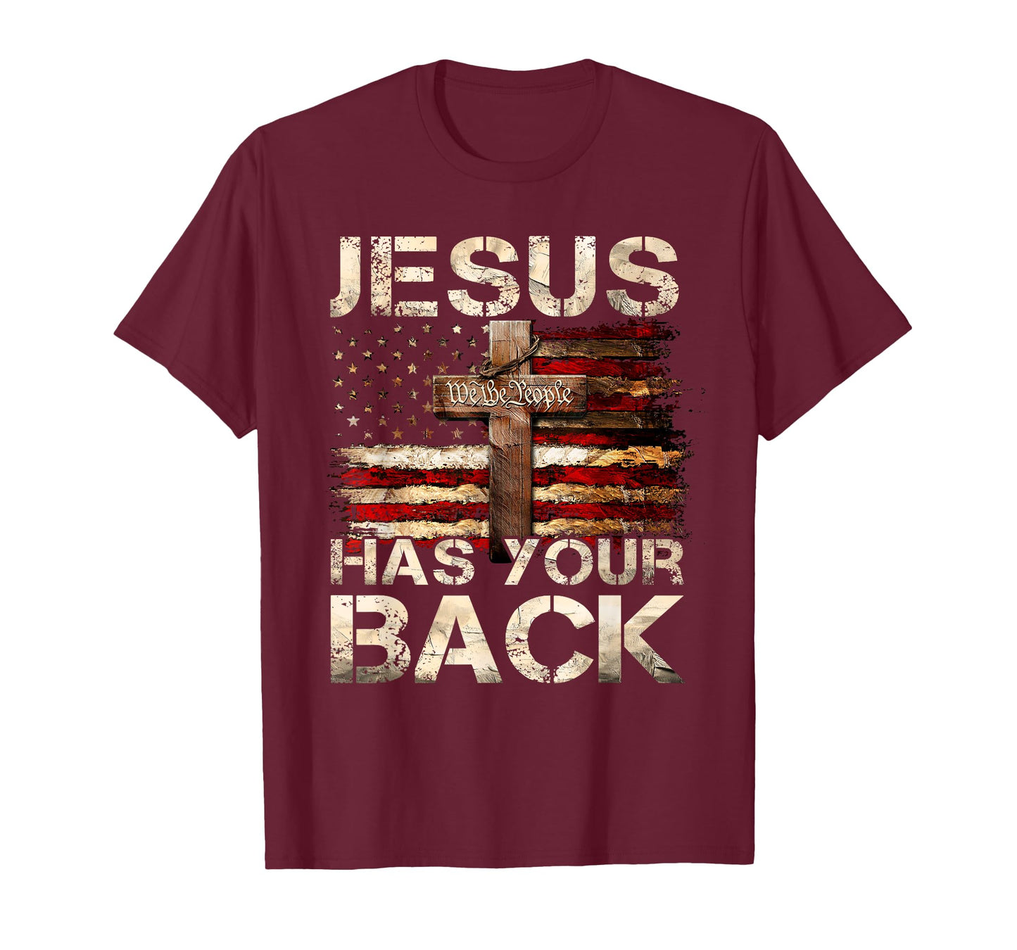 Jesus Has Your Back Religious Cross Shirt, Funny Christian T-Shirt