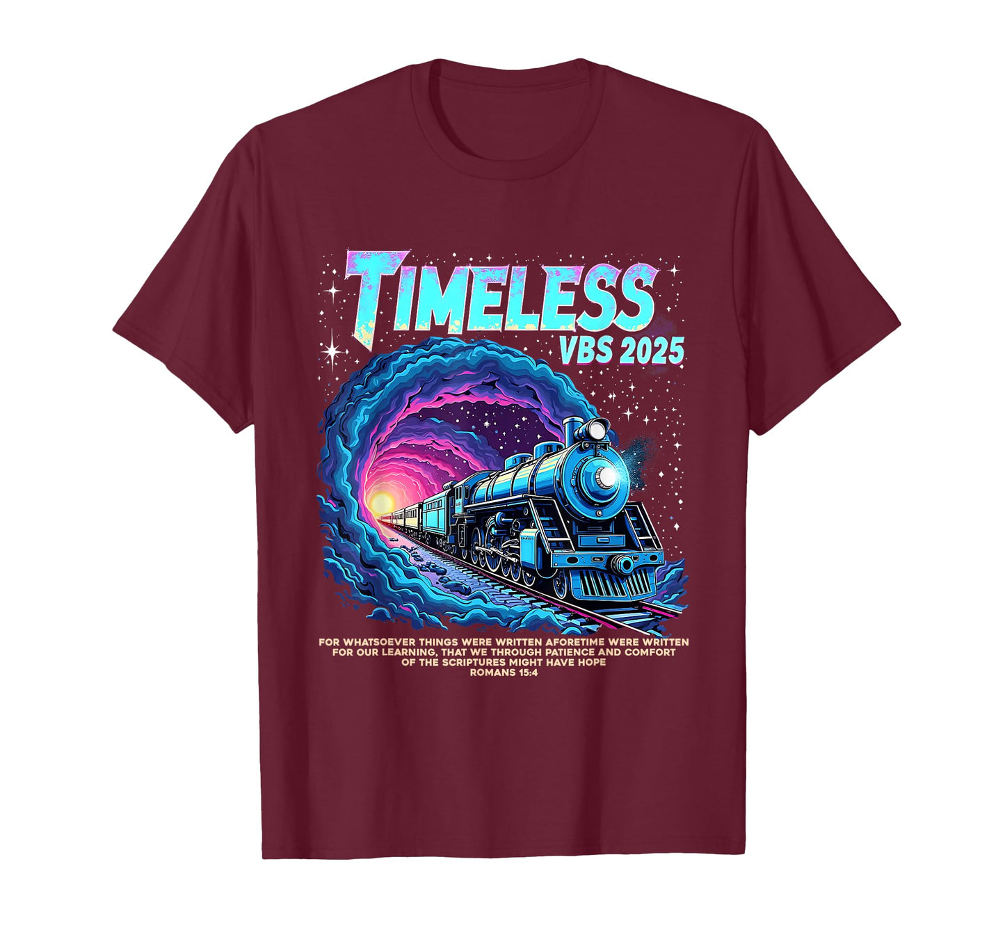 Timeless We Through Patience Christian Summer VBS 2025 T-Shirt