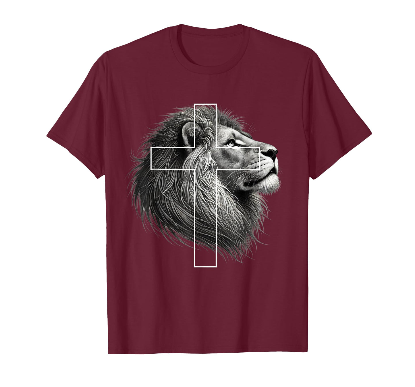Lion of Judah Christian Cross T-Shirt