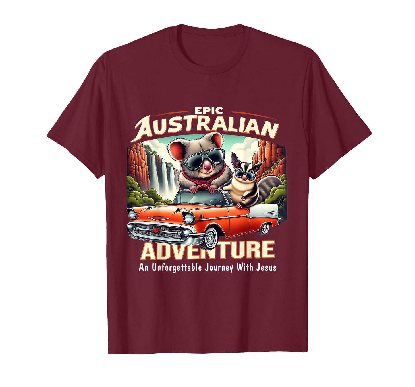 Funny Epic Australian Adventure Jesus VBS 2025 For Kids T-Shirt