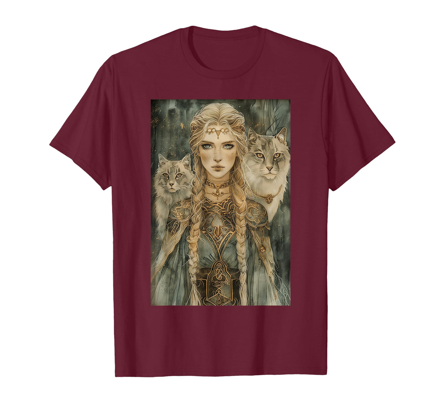 Freyja: Norse Goddess of Witchcraft, Love, and War T-Shirt