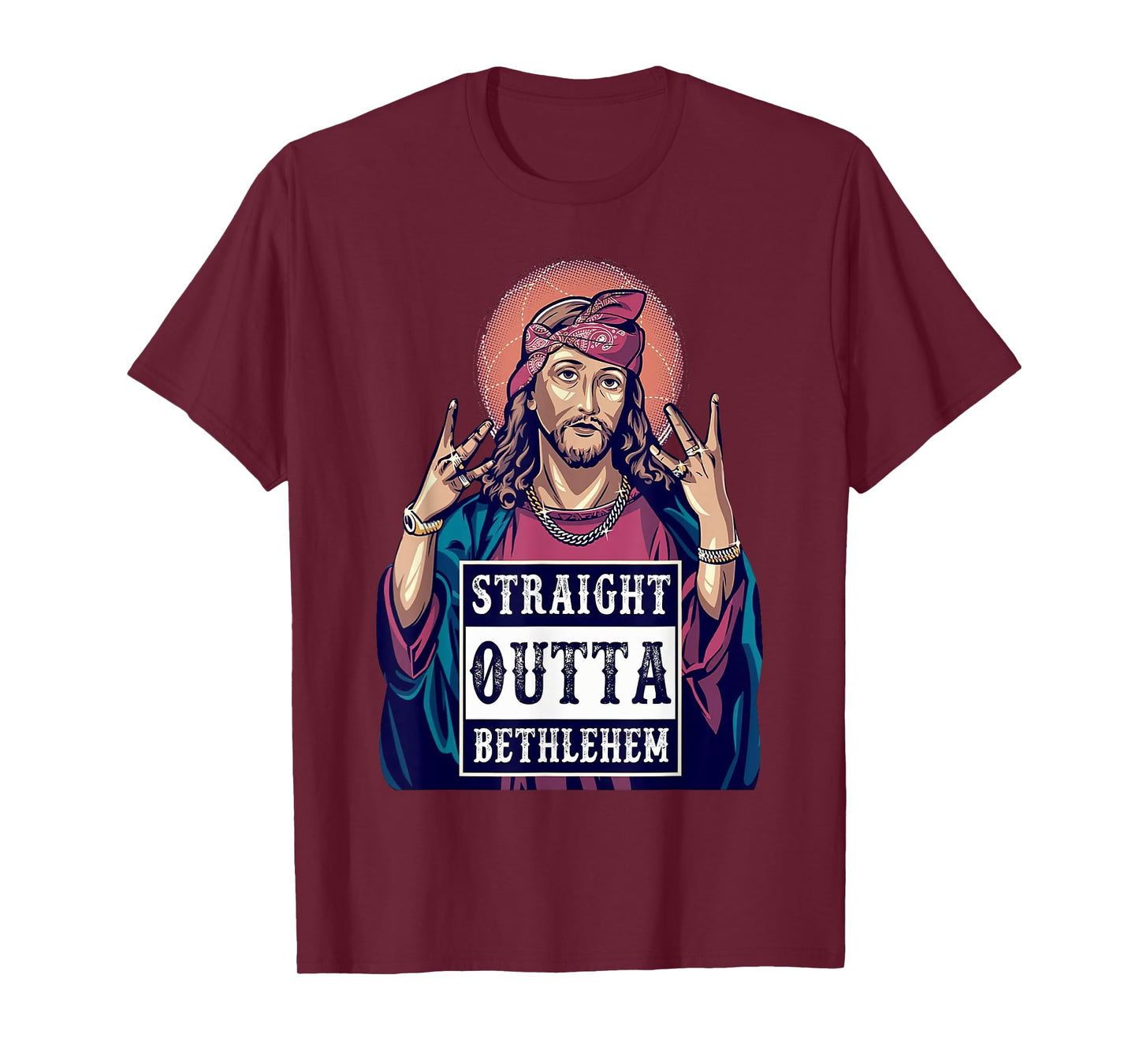 Funny Jesus Funny Christian Straight Outta Bethlehem T-Shirt
