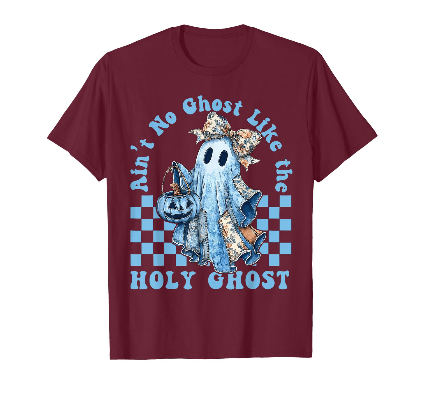 Ain’t No Ghost Like The Holy Ghost Funny Coquette Pumpkin T-Shirt