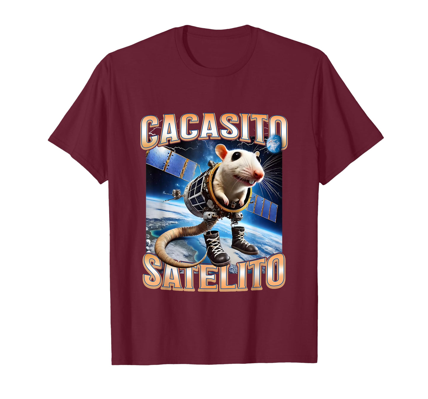 Funny Cacasito Satelito - Italian Brainrot Silly Rat Meme T-Shirt