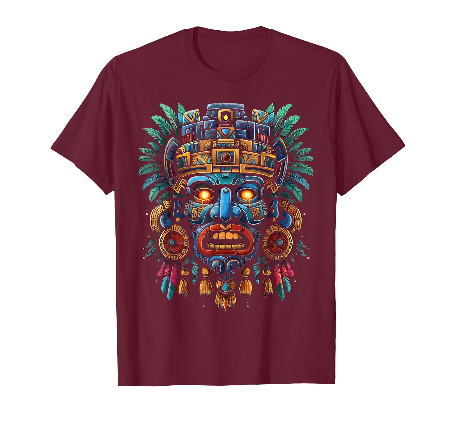 Aztec God Aztec Culture Mayan Indigenous Tlaloc Statue T-Shirt