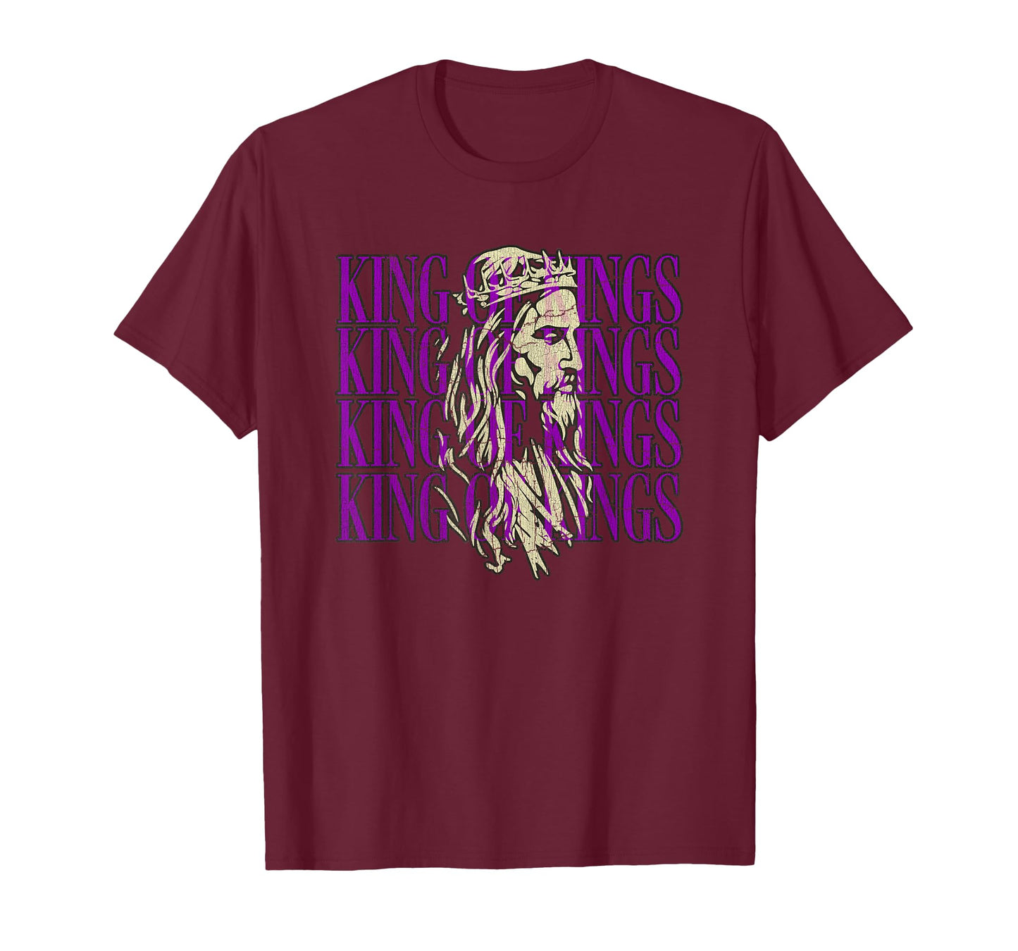 Vintage Undefeated Lord Jesus King Of Kings T-Shirt