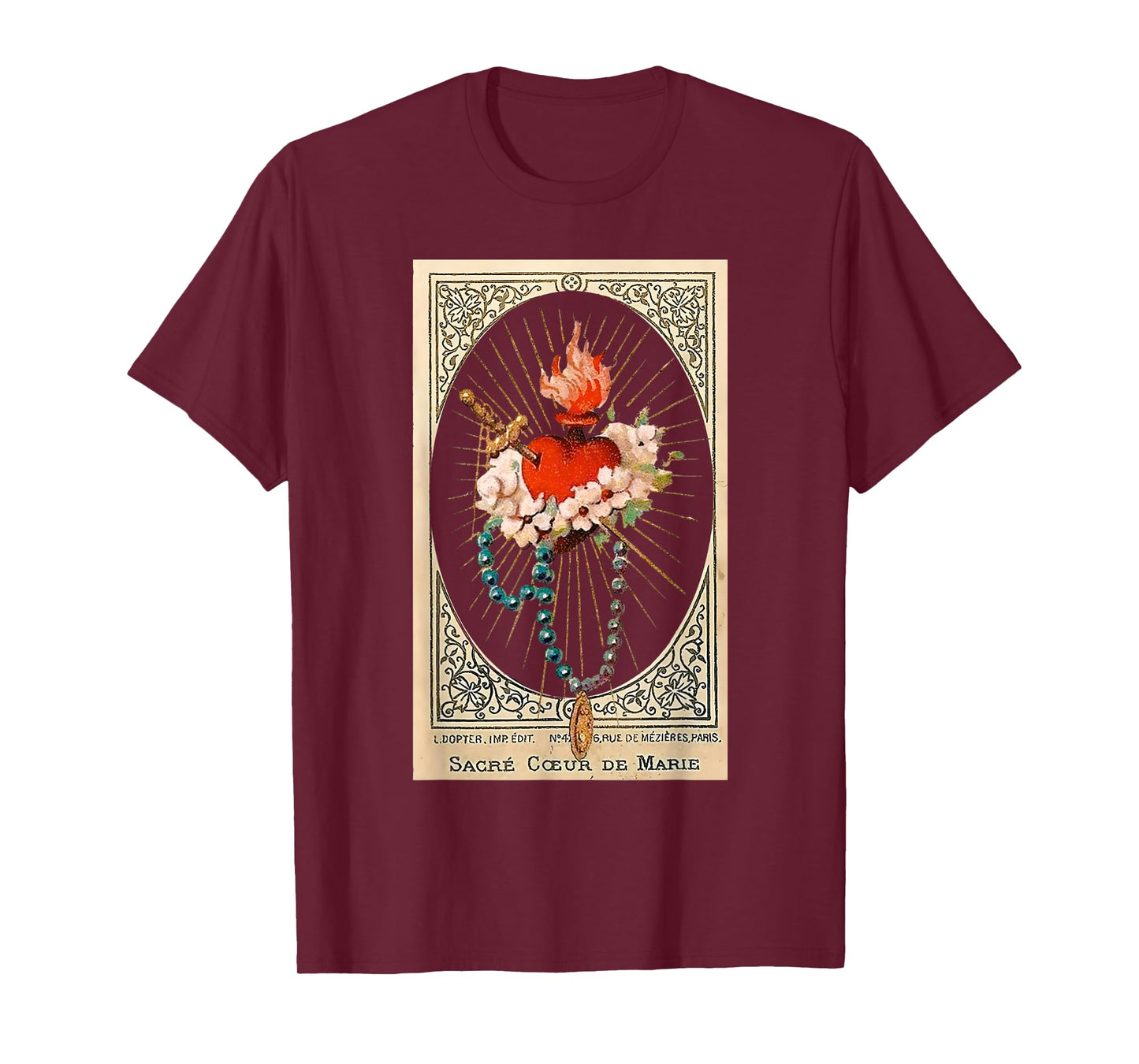 Immaculate Heart Of Mary Marian Catholic T-Shirt