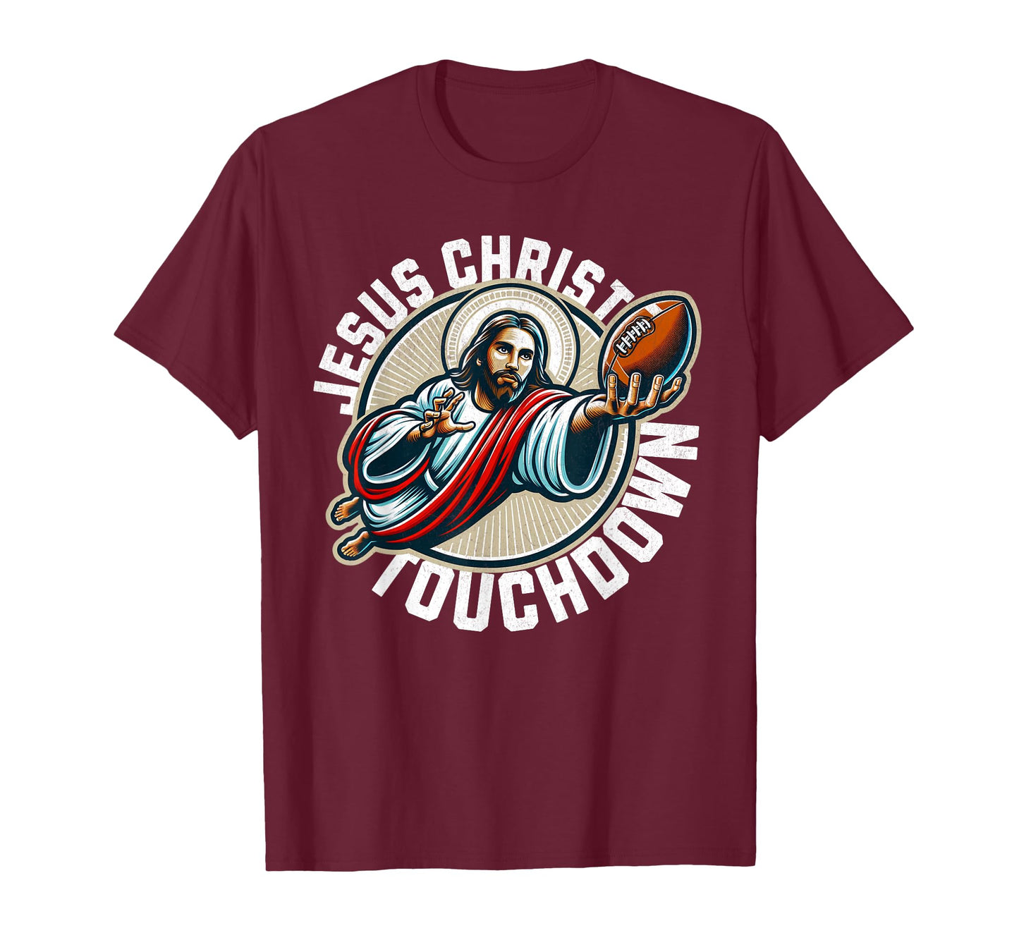 Funny football season touchdown jesus christ T-Shirt