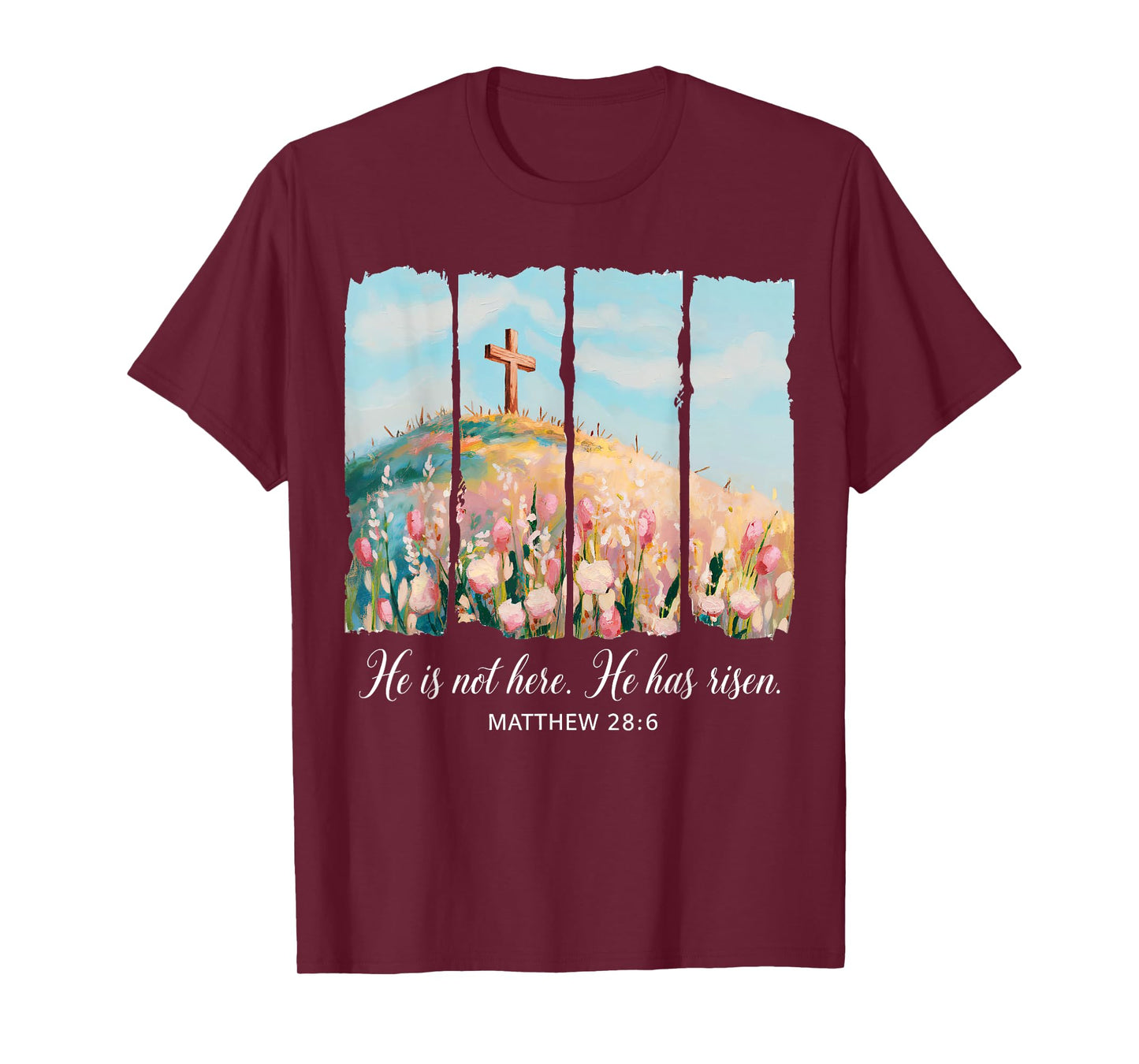 He is Risen Happy Easter Jesus Christian Women Girls Kids T-Shirt