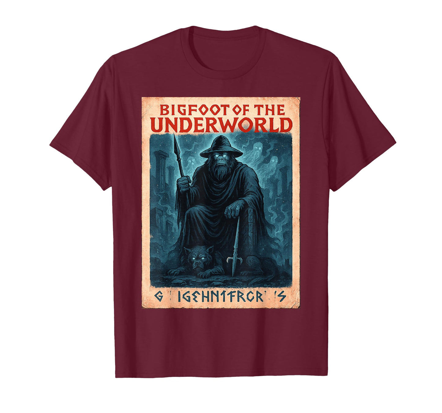 Sasquatch Hades Shirt | Underworld Cryptid God T-Shirt